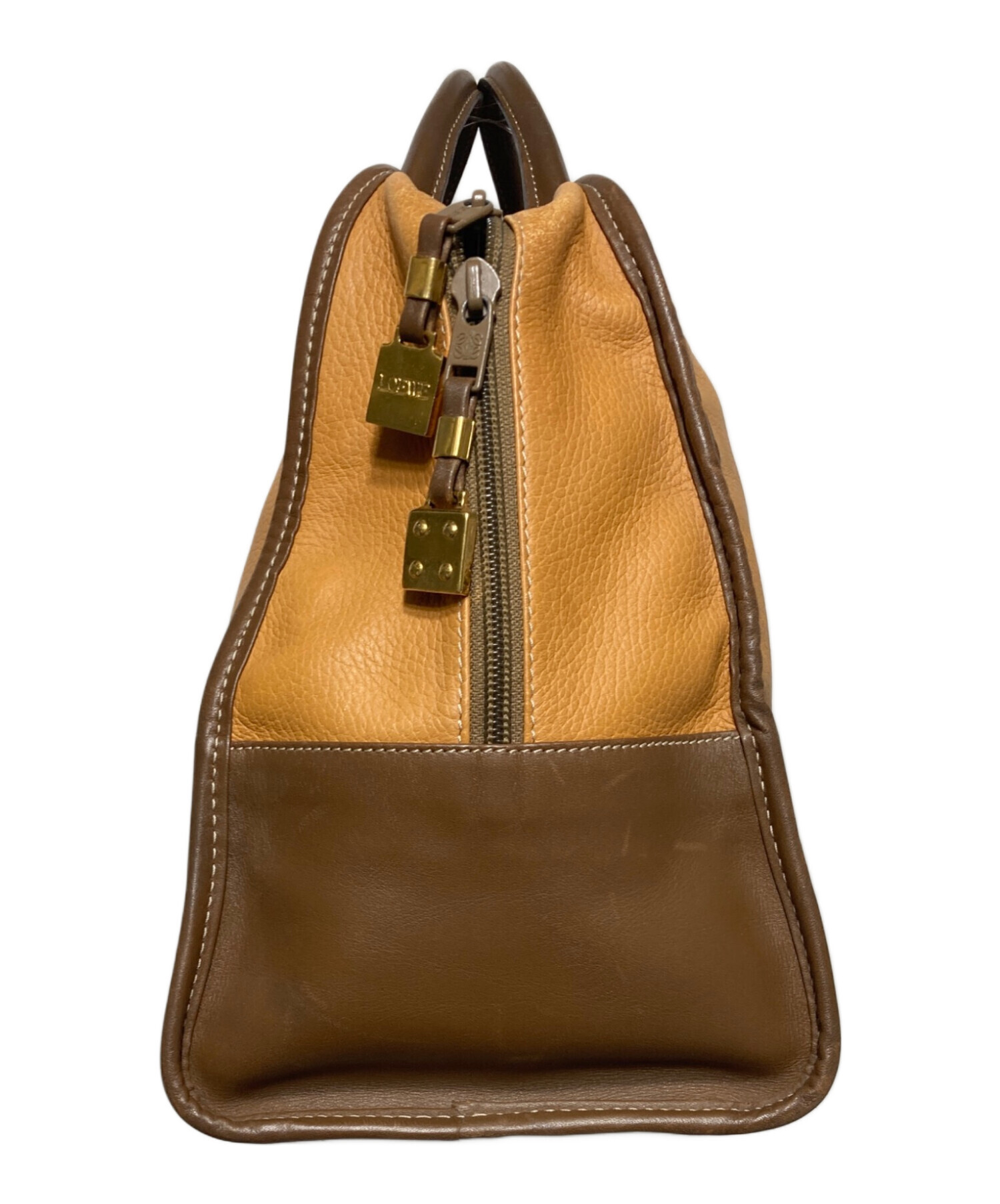 中古・古着通販】LOEWE (ロエベ) アナグラムレザーボストンバッグ
