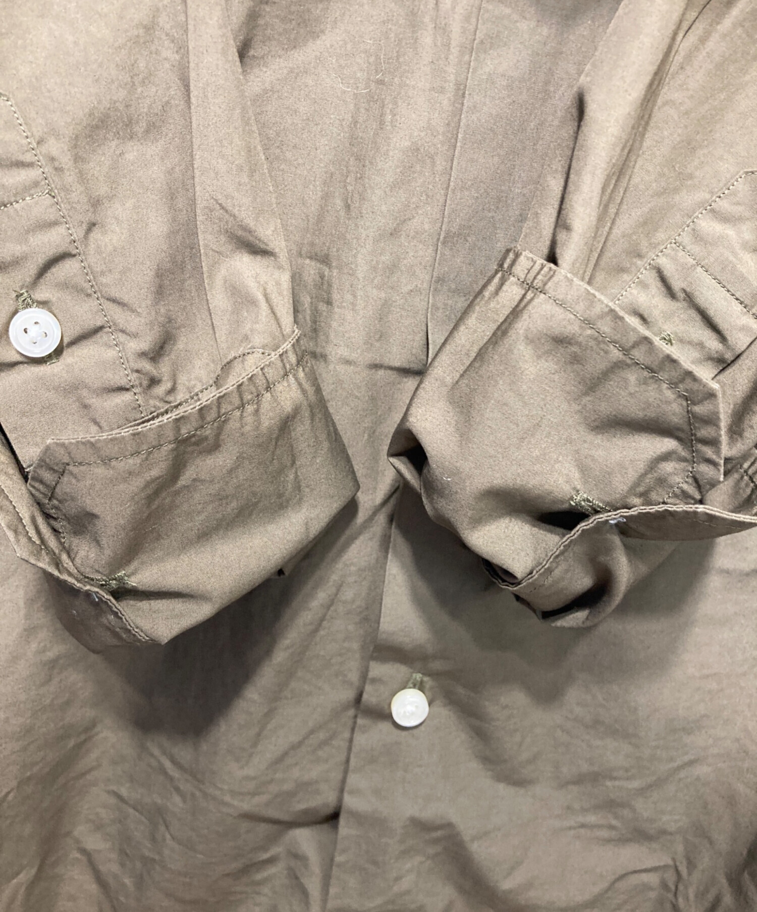 マディソンブルー　j.bradley コットンシャツ　カーキ 中古・古着通販】MADISON BLUE (マディソンブルー) J.BRADLEY CUFF