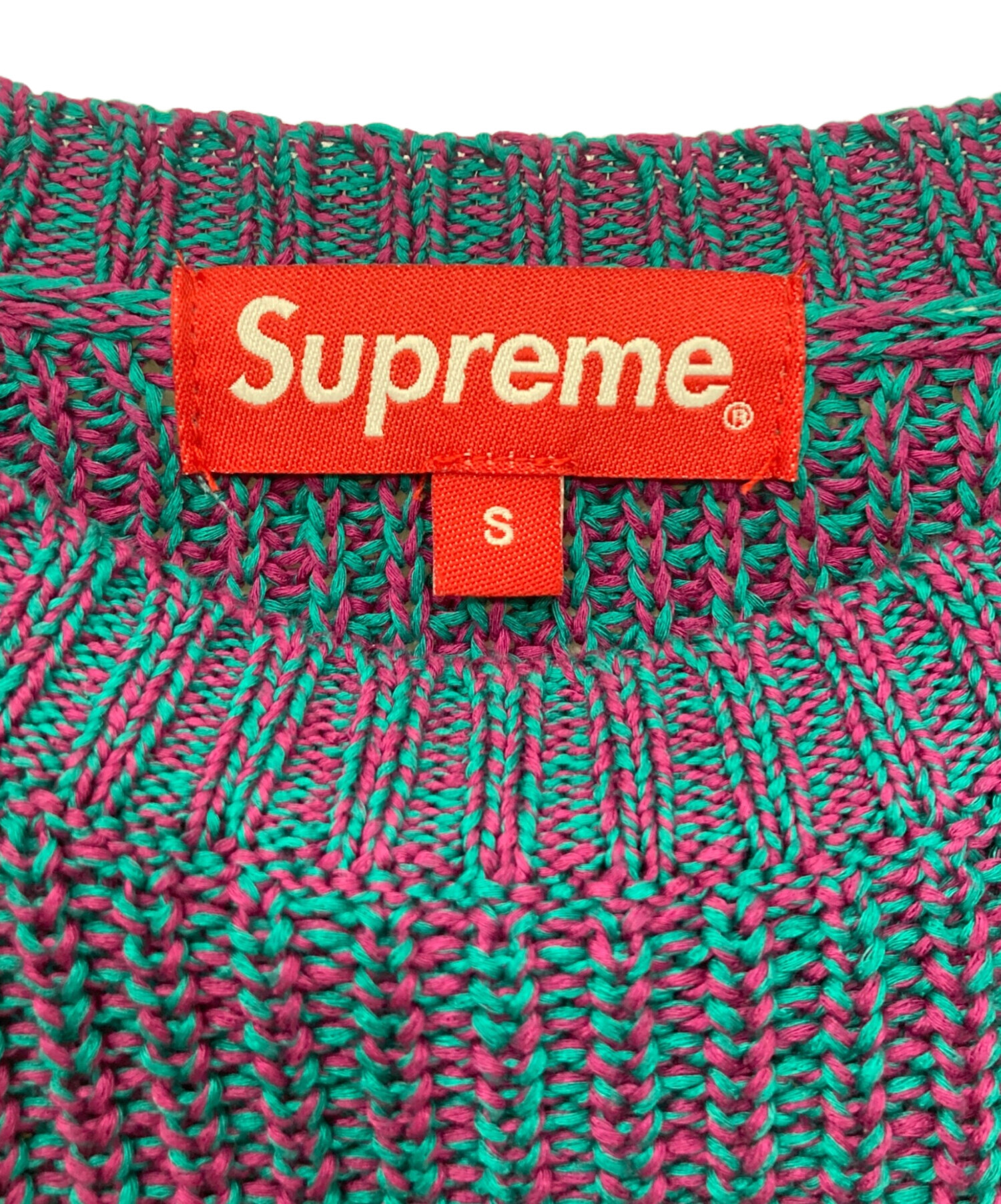 Supreme スモールBOXロゴ Mlange Rib Knit / S 中古・古着通販】SUPREME (シュプリーム) 21AW Melange Rib Knit