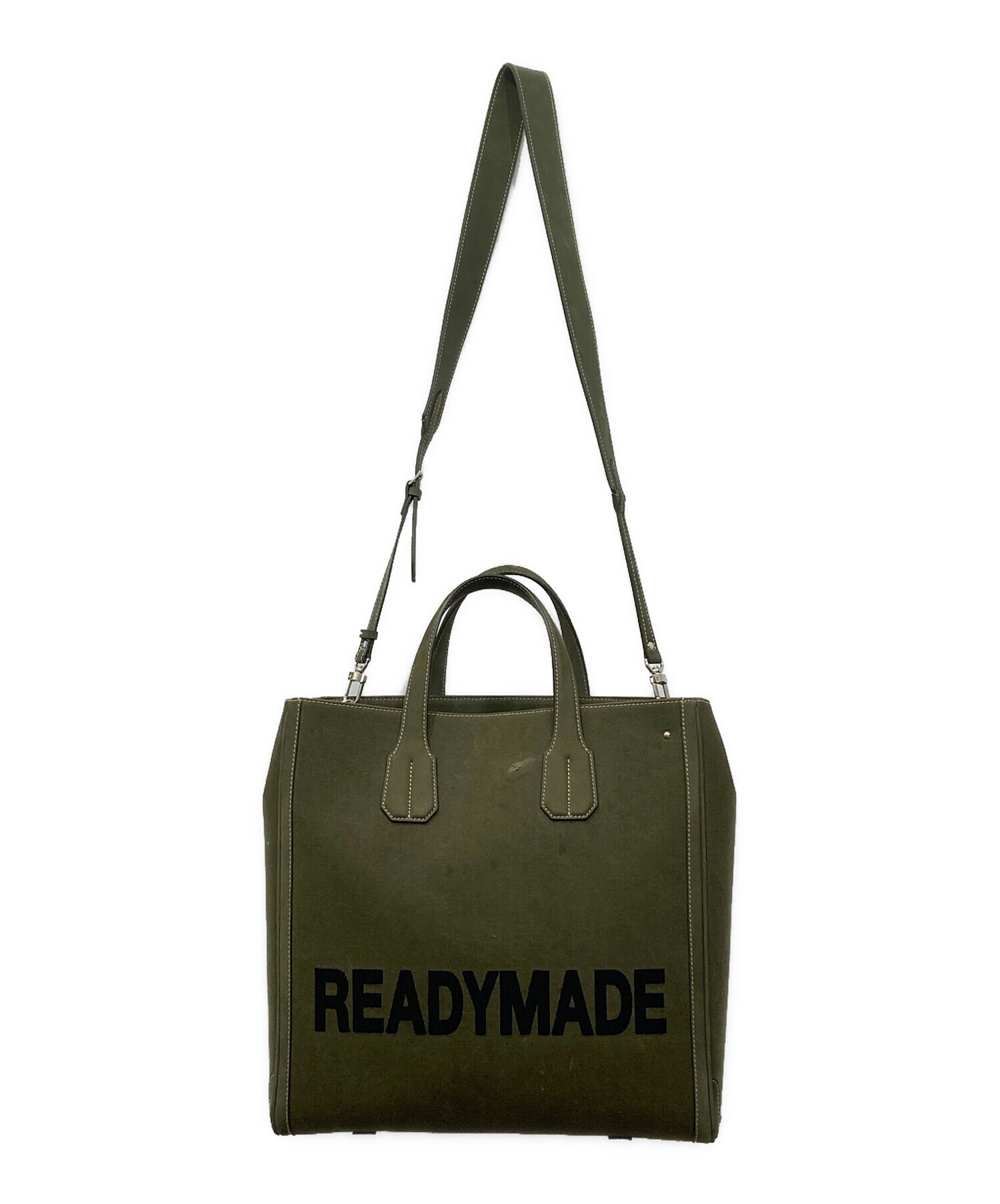 極美品READYMADE PEGGY BAG カーキ ヴィンテージコットン正規品 中古・古着通販】READYMADE (レディメイド) PEGGY BAG/ペギーバッグ