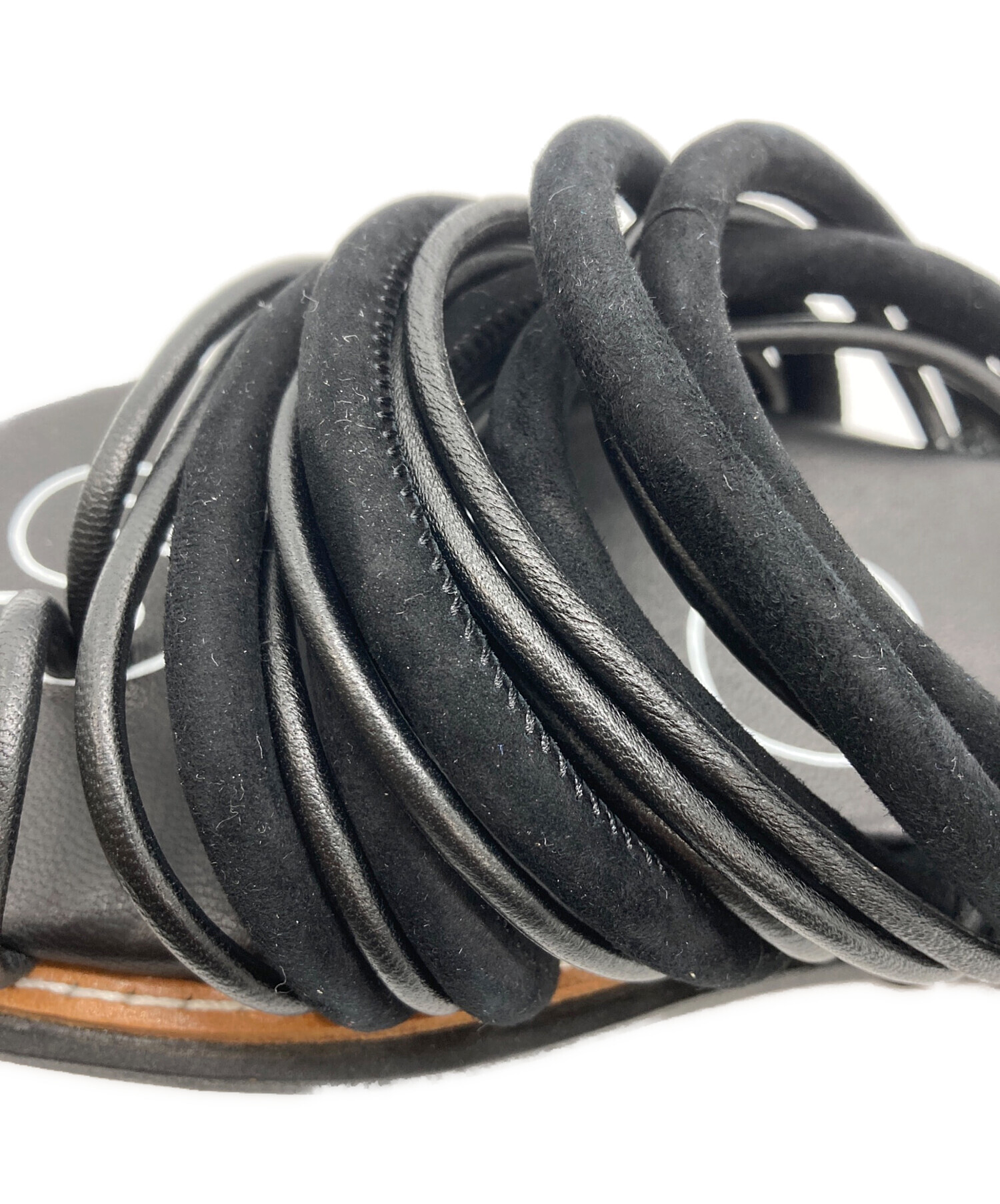 中古・古着通販】sacai (サカイ) シャークソールサンダル ブラック