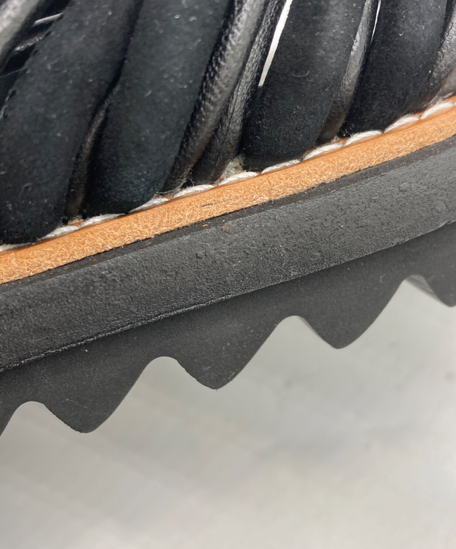 中古・古着通販】sacai (サカイ) シャークソールサンダル ブラック