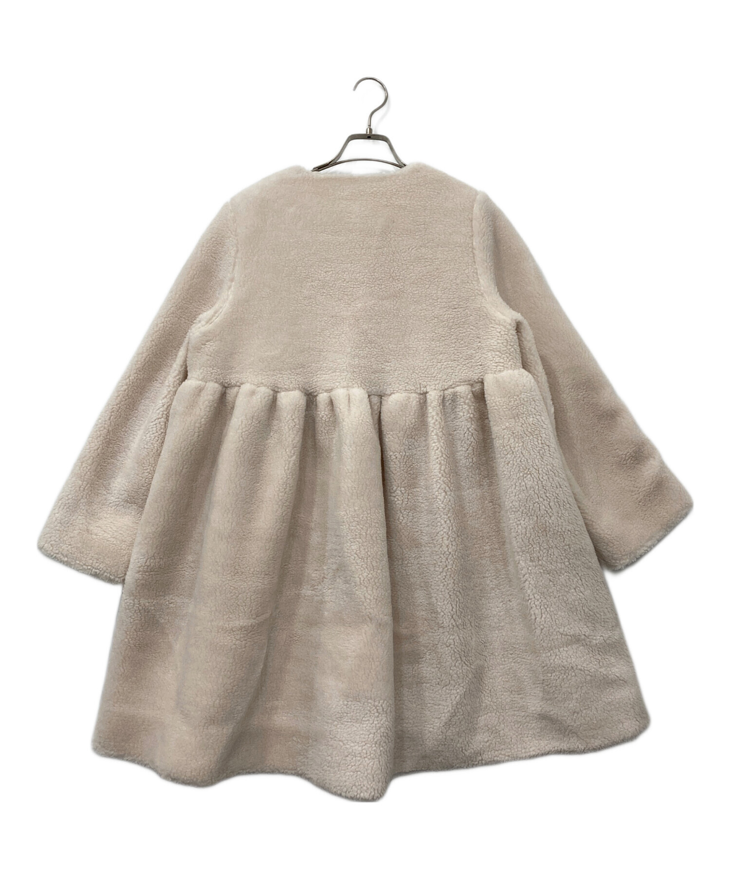 中古・古着通販】YORI (ヨリ) もふボアコート アイボリー サイズ:36 