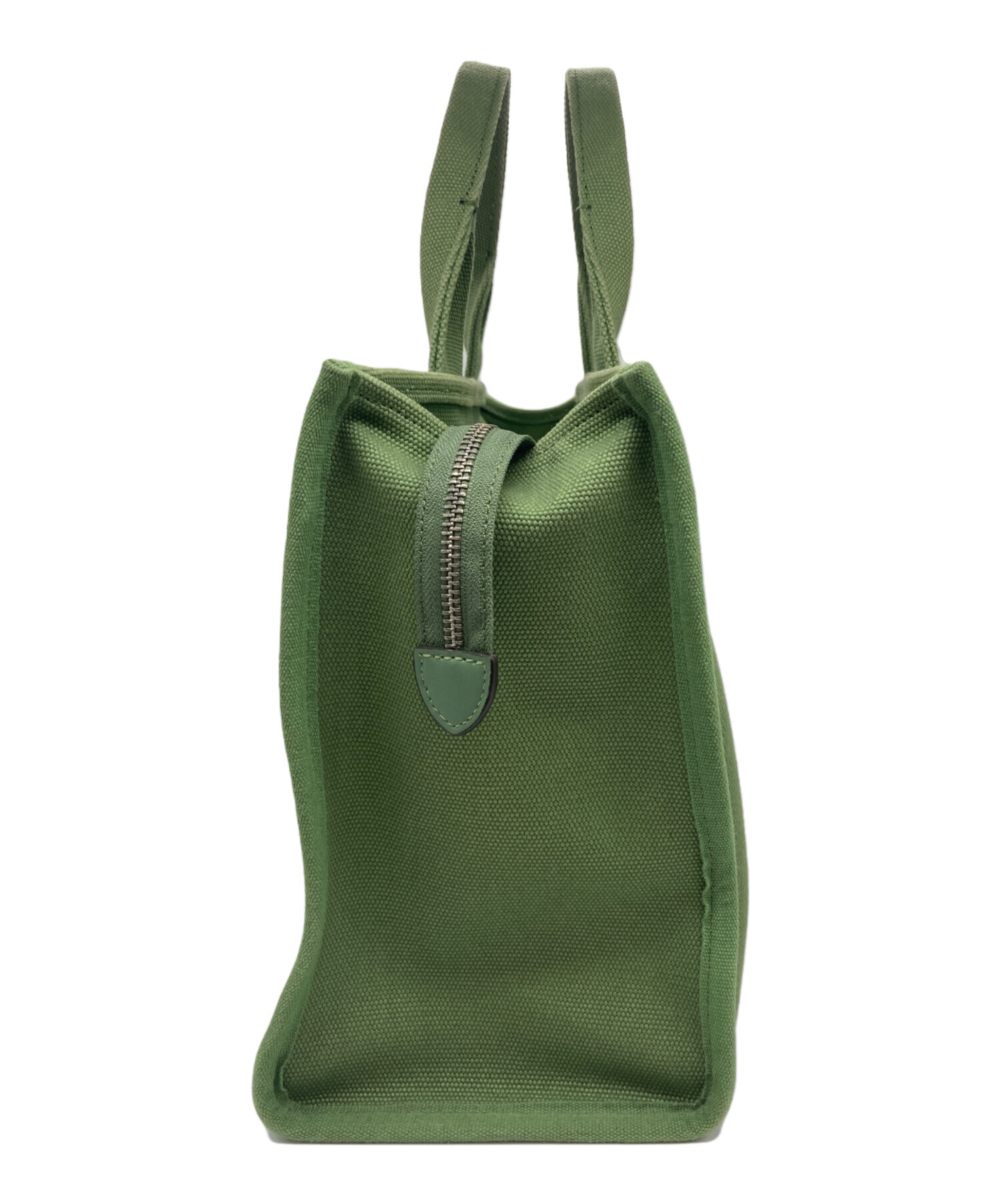 中古・古着通販】COACH (コーチ) キャンバストートバッグ グリーン