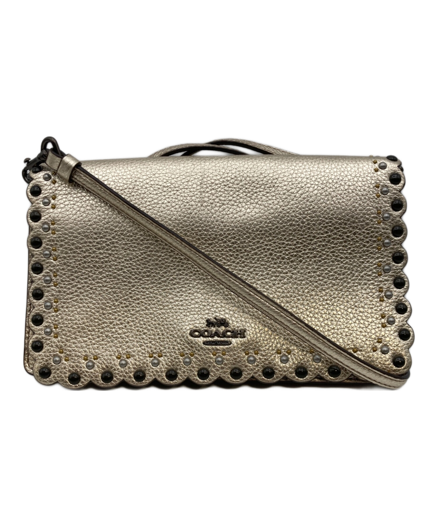中古・古着通販】COACH (コーチ) バッグ ゴールド｜ブランド・古着通販