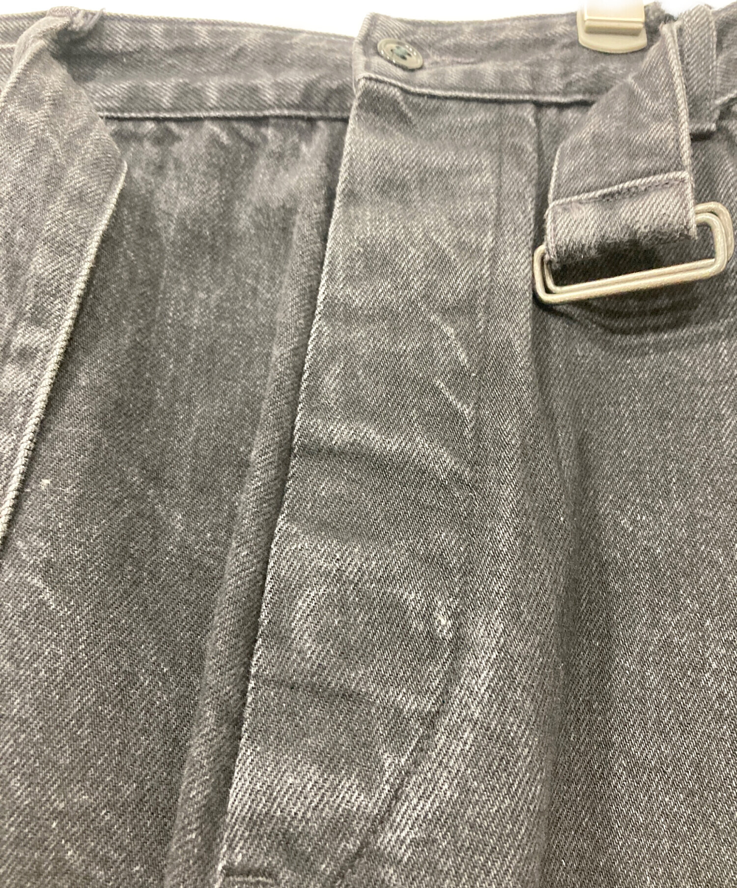 中古・古着通販】COMOLI (コモリ) BELTED DENIM PANTS/ベルテッド 