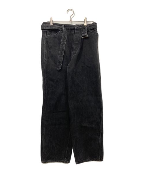 中古・古着通販】COMOLI (コモリ) BELTED DENIM PANTS/ベルテッド