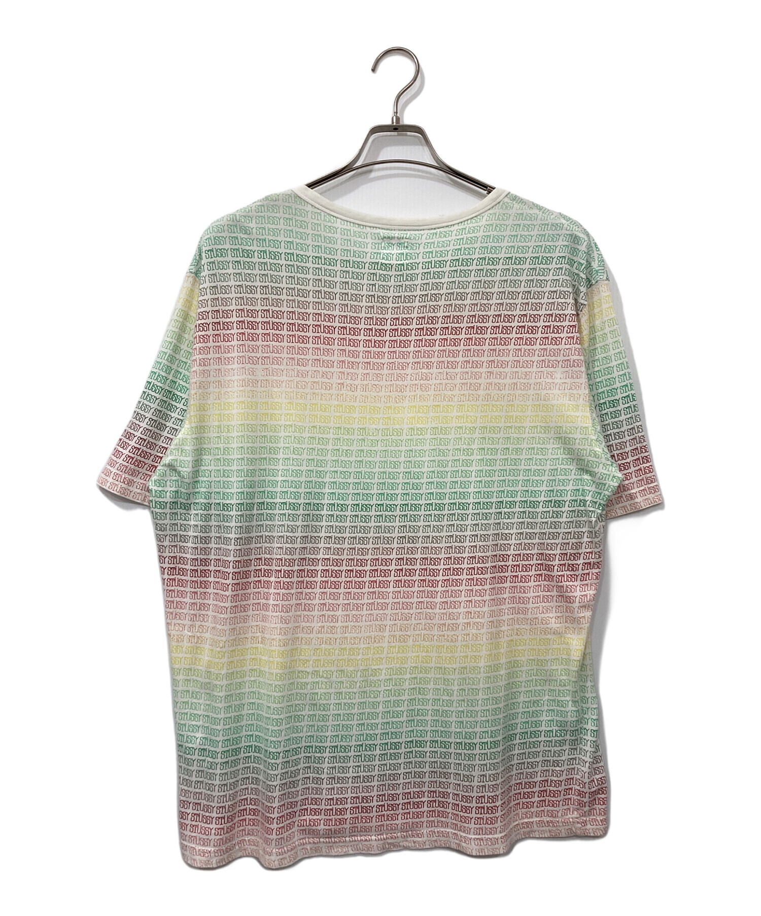 中古・古着通販】stussy (ステューシー) 総柄ロゴTシャツ マルチカラー 