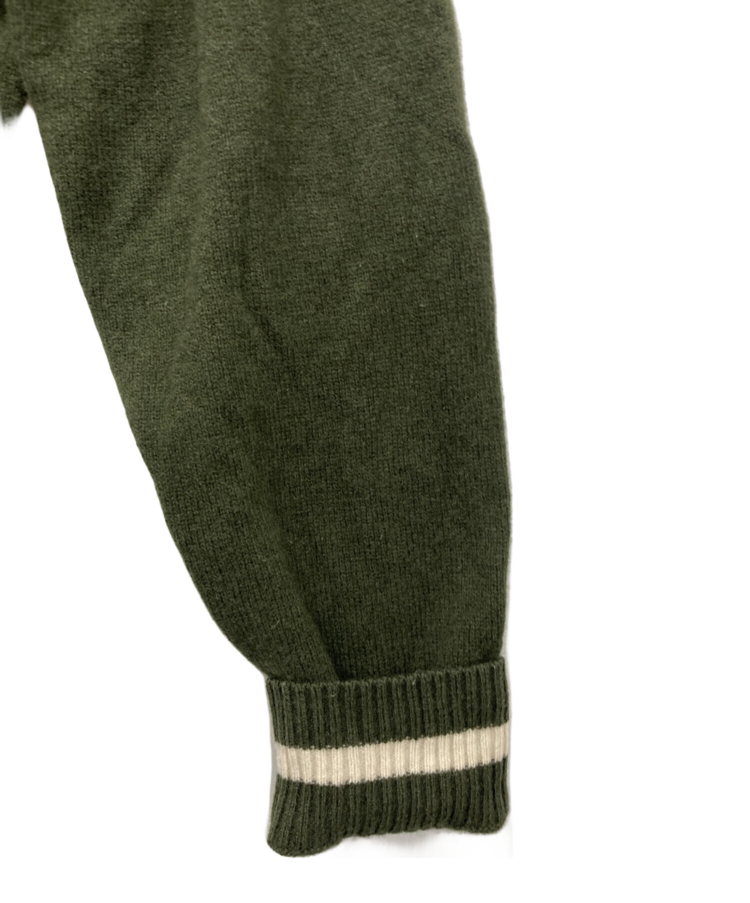 中古・古着通販】FRED PERRY (フレッドペリー) ウールニット グリーン 