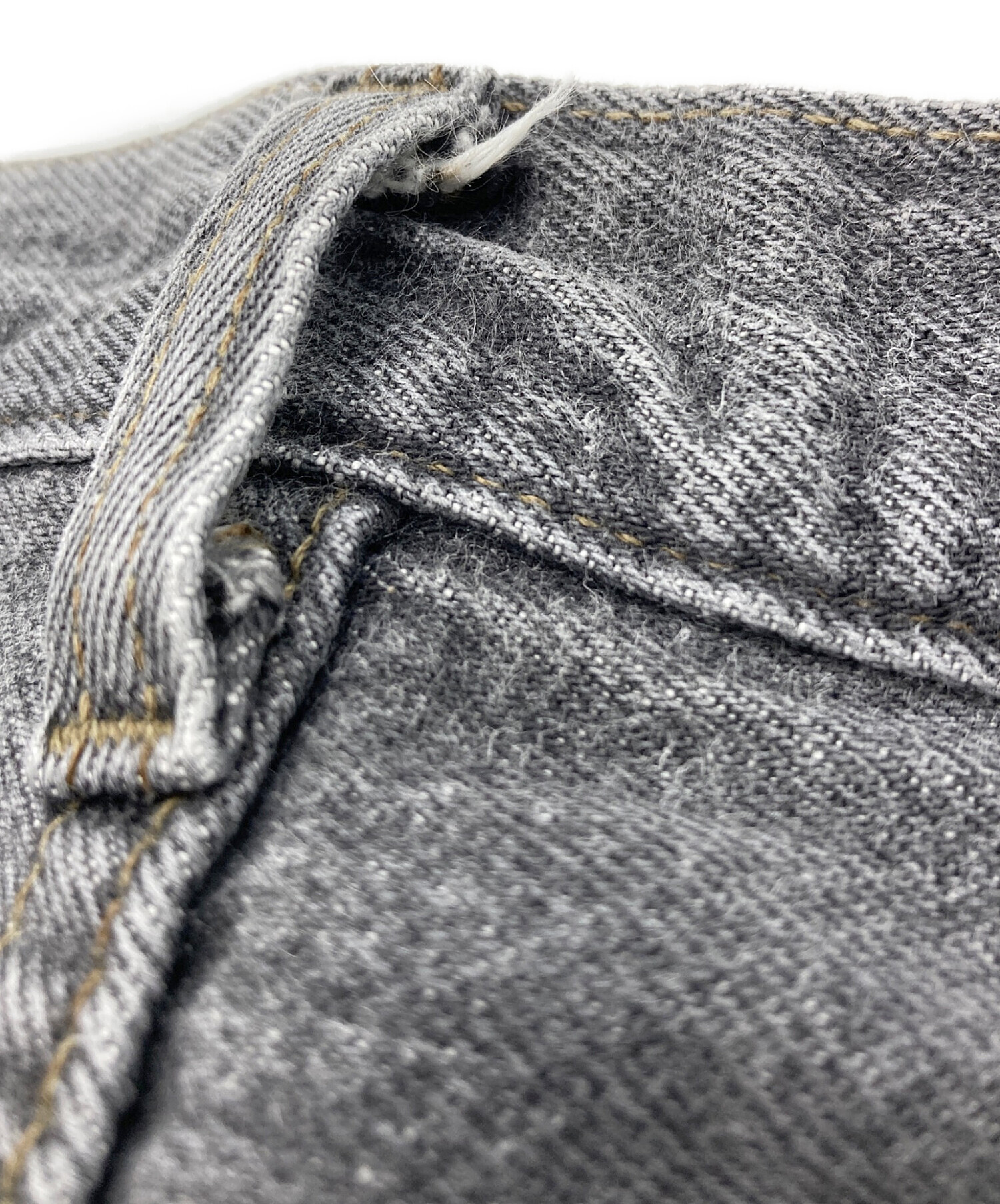中古・古着通販】LEVI'S (リーバイス) デニムパンツ ブラック サイズ