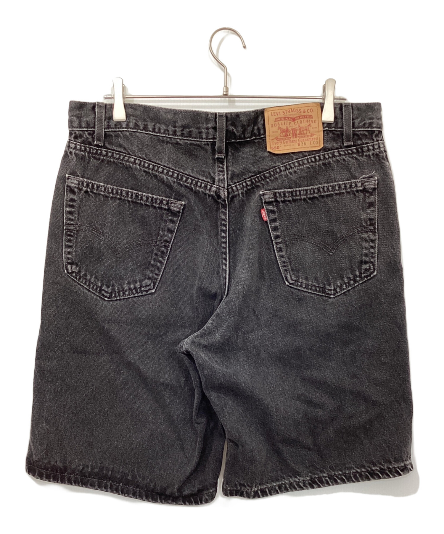 中古・古着通販】LEVI'S (リーバイス) デニムショーツ ブラック サイズ