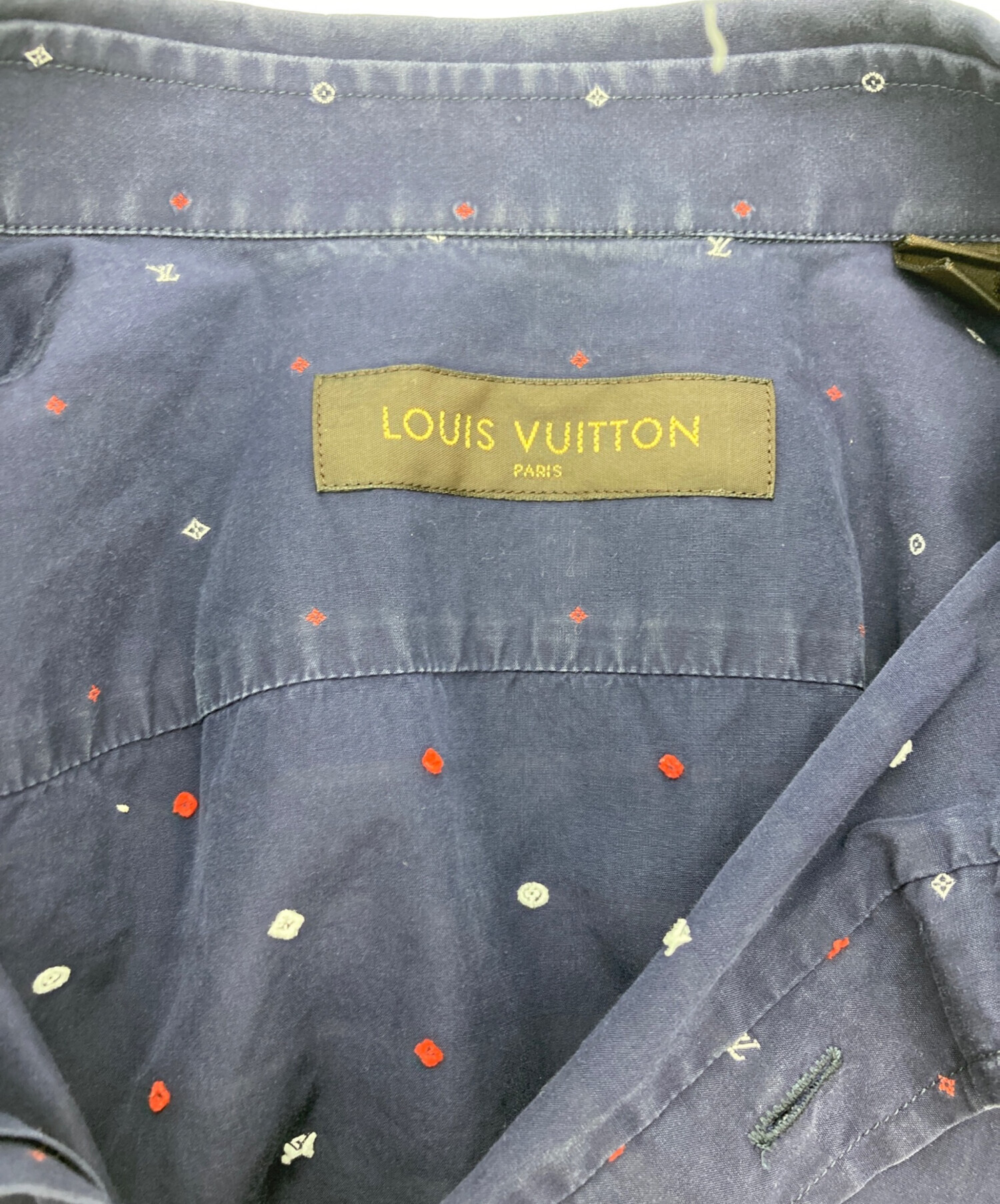 中古・古着通販】LOUIS VUITTON (ルイ ヴィトン) モノグラム刺繍シャツ