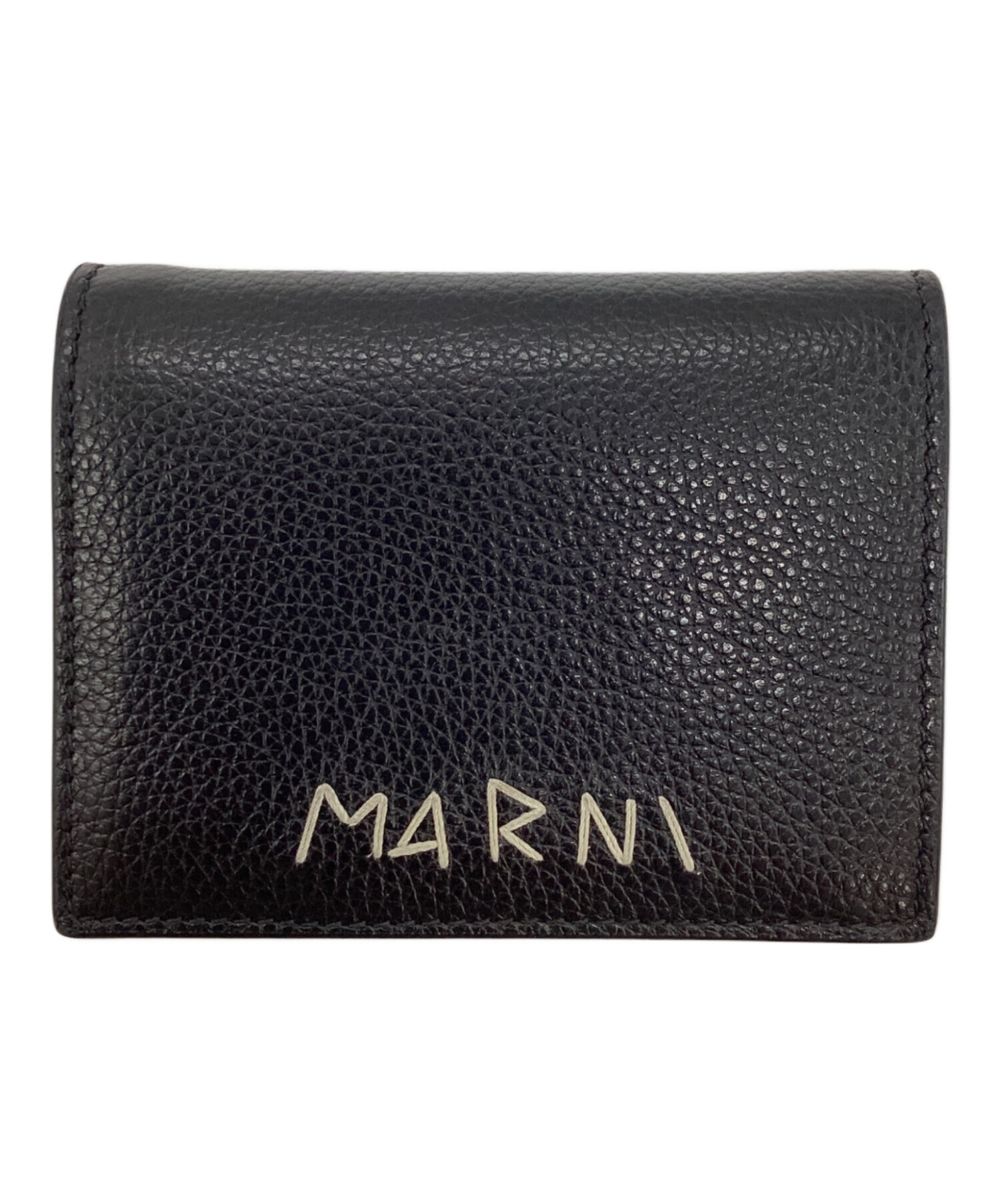 中古・古着通販】MARNI (マルニ) 2つ折り財布 ブラック｜ブランド 