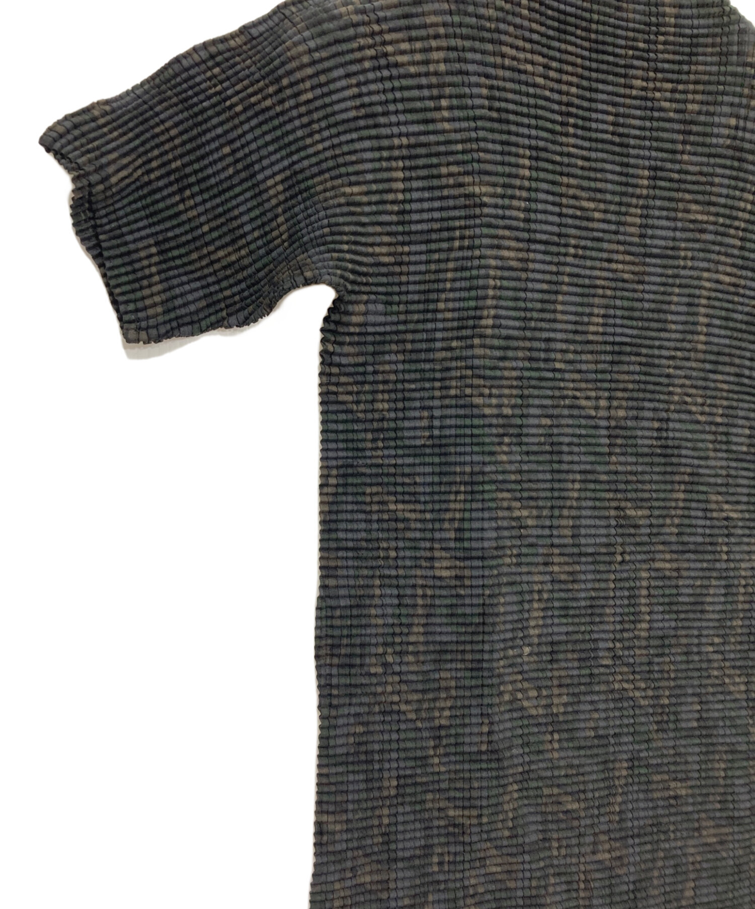 イッセイミヤケ WHITE LABEL プリーツTシャツ カットソー 長袖 ISSEY 