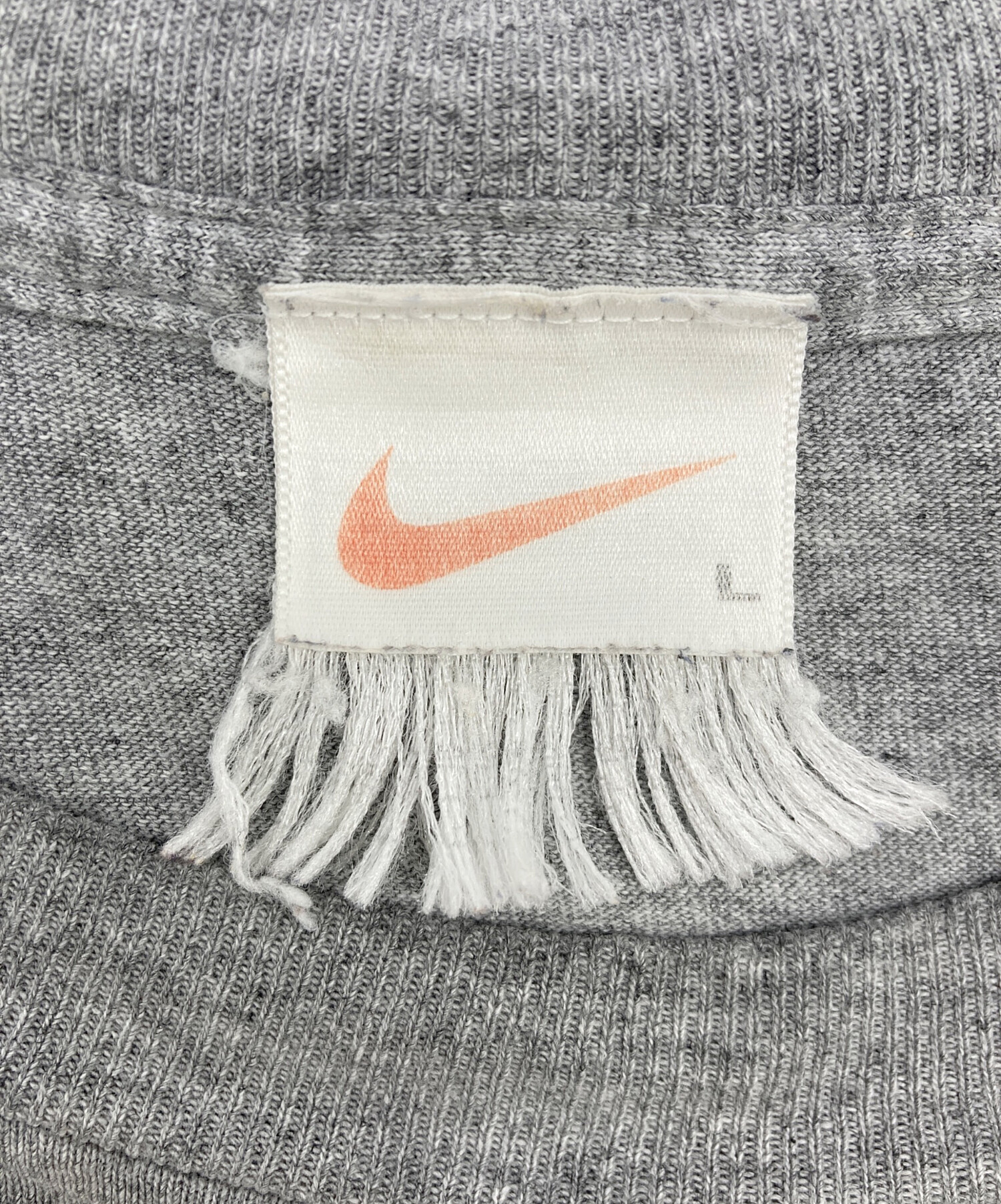 中古・古着通販】NIKE (ナイキ) フロントロゴTシャツ グレー サイズ:L