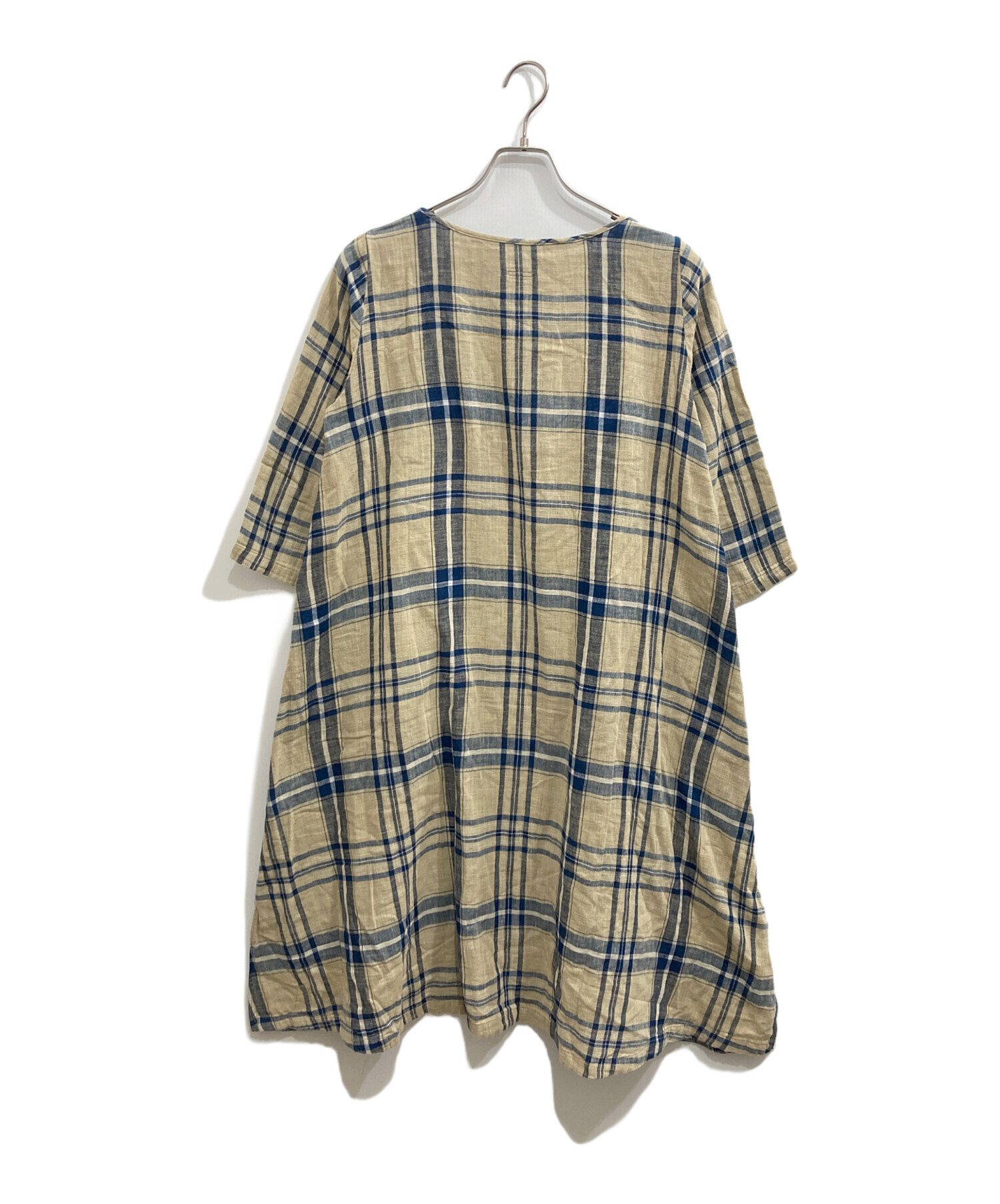 中古・古着通販】KAPITAL (キャピタル) コットンチェックワンピース 