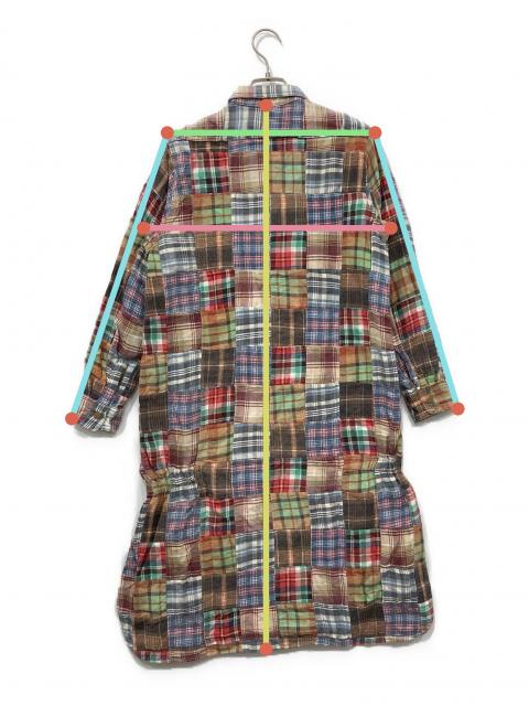中古・古着通販】KAPITAL (キャピタル) パッチワークシャツワンピース