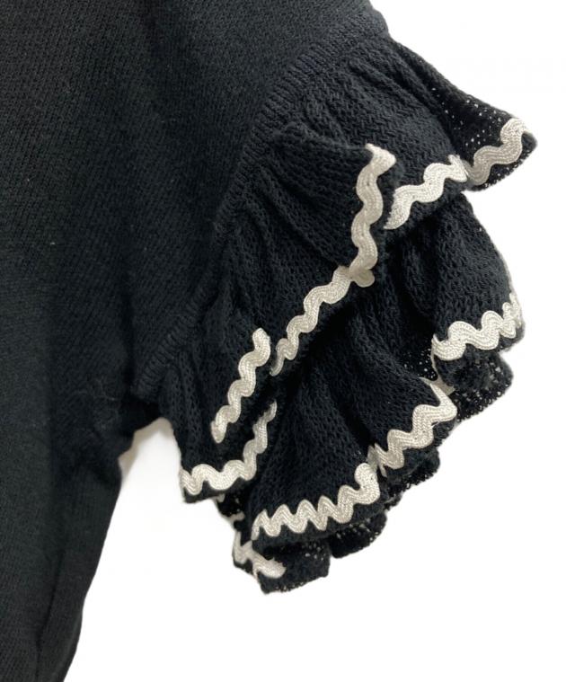 Mademoiselle Dior タックたっぷりブラックコットンブラウス 中古・古着通販】Mademoiselle Dior (マドモアゼル ディオール) S/S