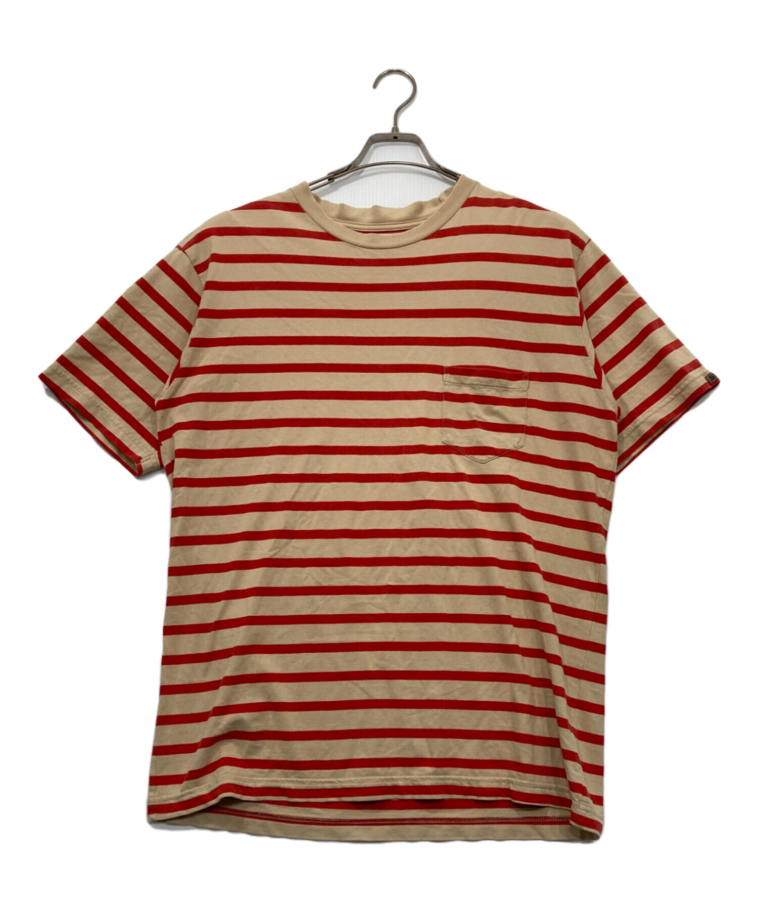 中古・古着通販】stussy (ステューシー) ボーダーTシャツ ベージュ
