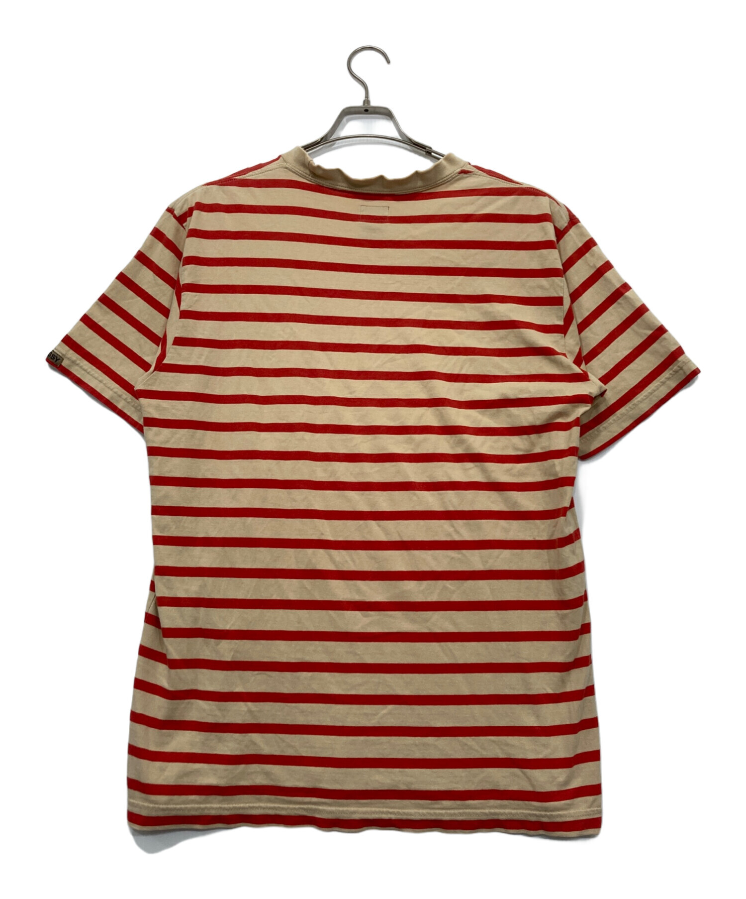 Stussy ボーダー Tシャツ Mサイズ 中古・古着通販】stussy (ステューシー) ボーダーTシャツ ベージュ