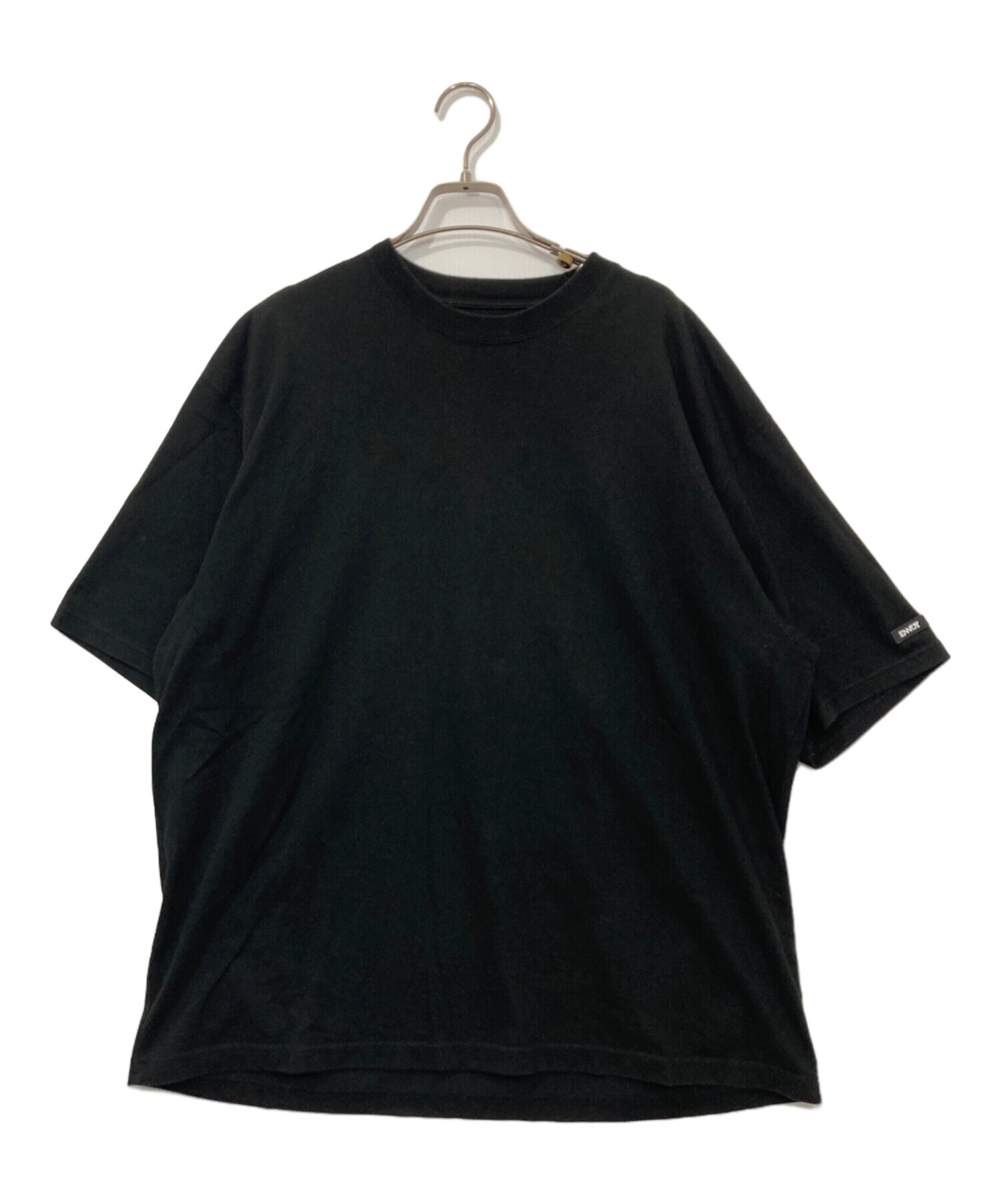 中古・古着通販】ENNOY (エンノイ) ラバーロゴTシャツ ブラック サイズ 