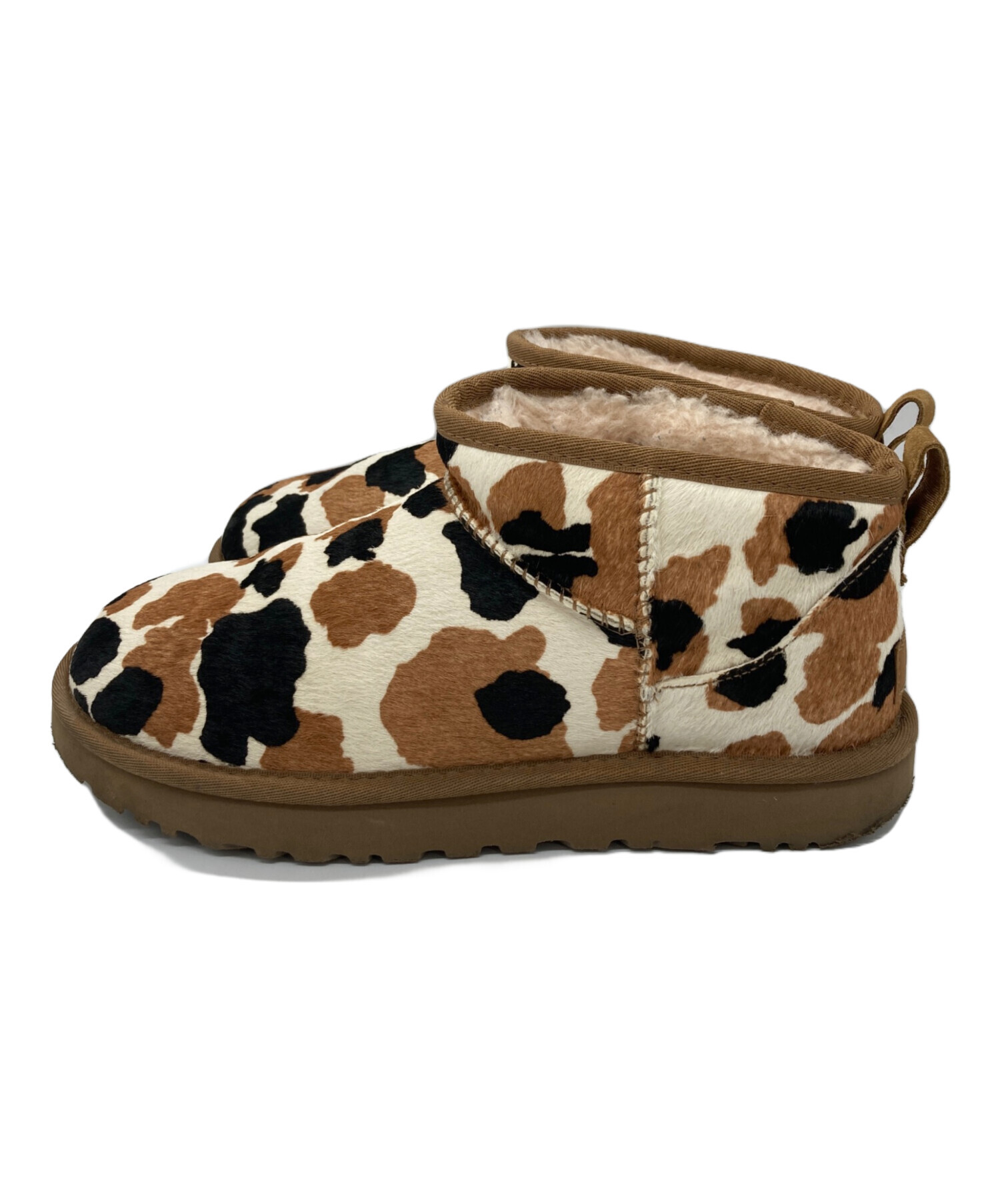 中古・古着通販】UGG (アグ) Classic Ultra Mini Cow Print CHESTNUT