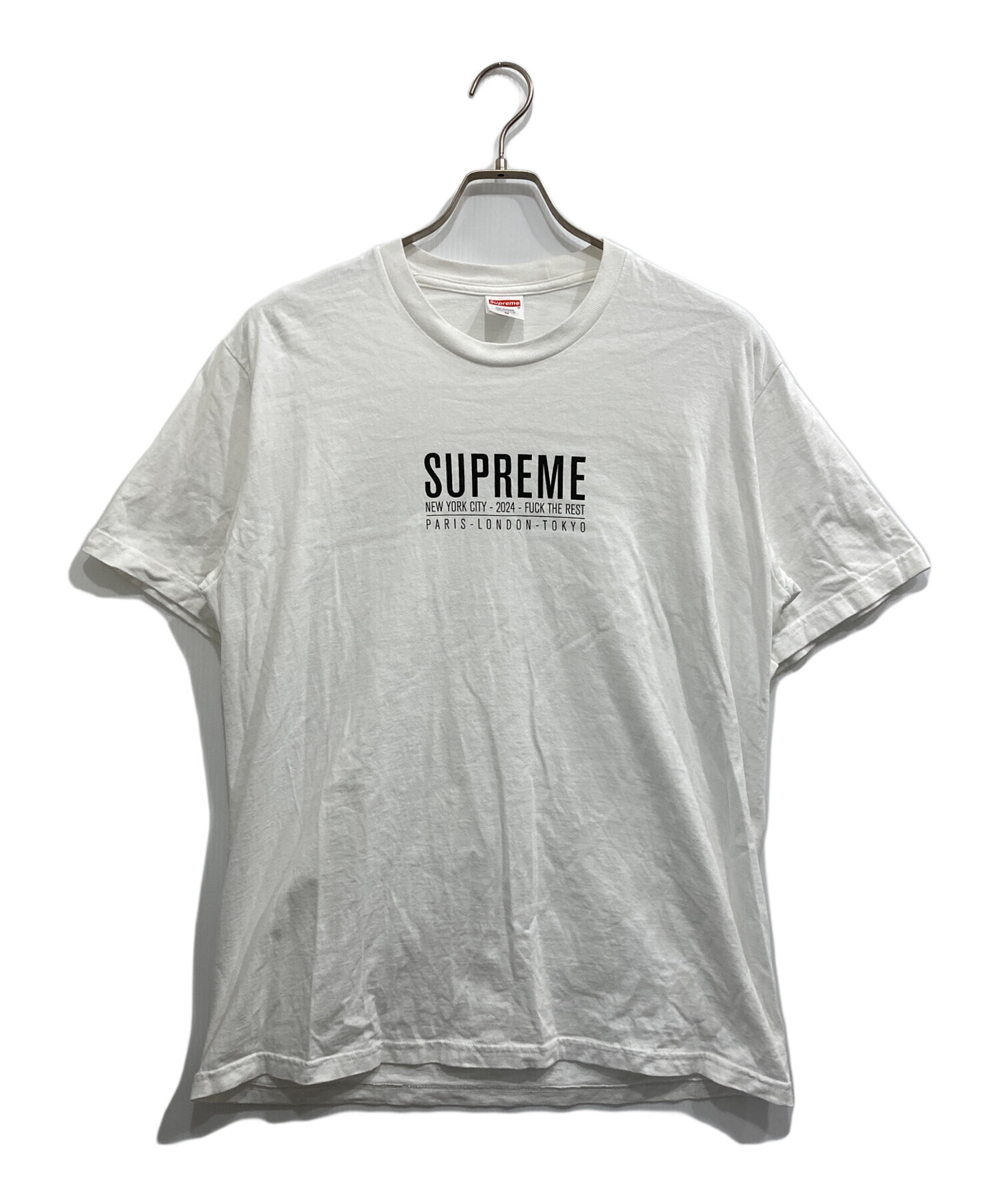 中古・古着通販】Supreme (シュプリーム) paris tee ホワイト サイズ:M 