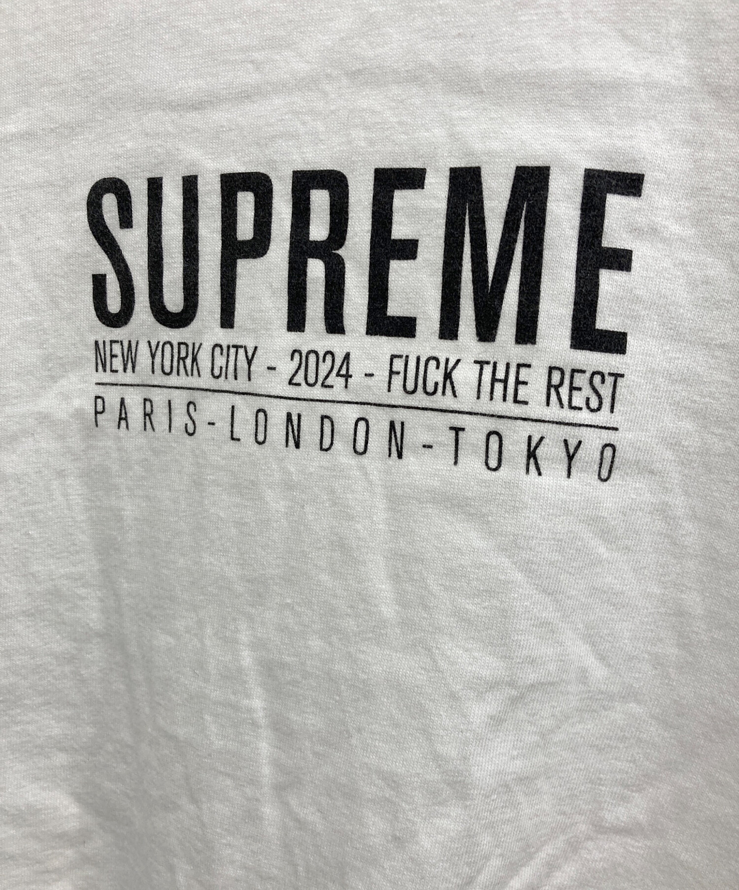 中古・古着通販】Supreme (シュプリーム) paris tee ホワイト サイズ:M 