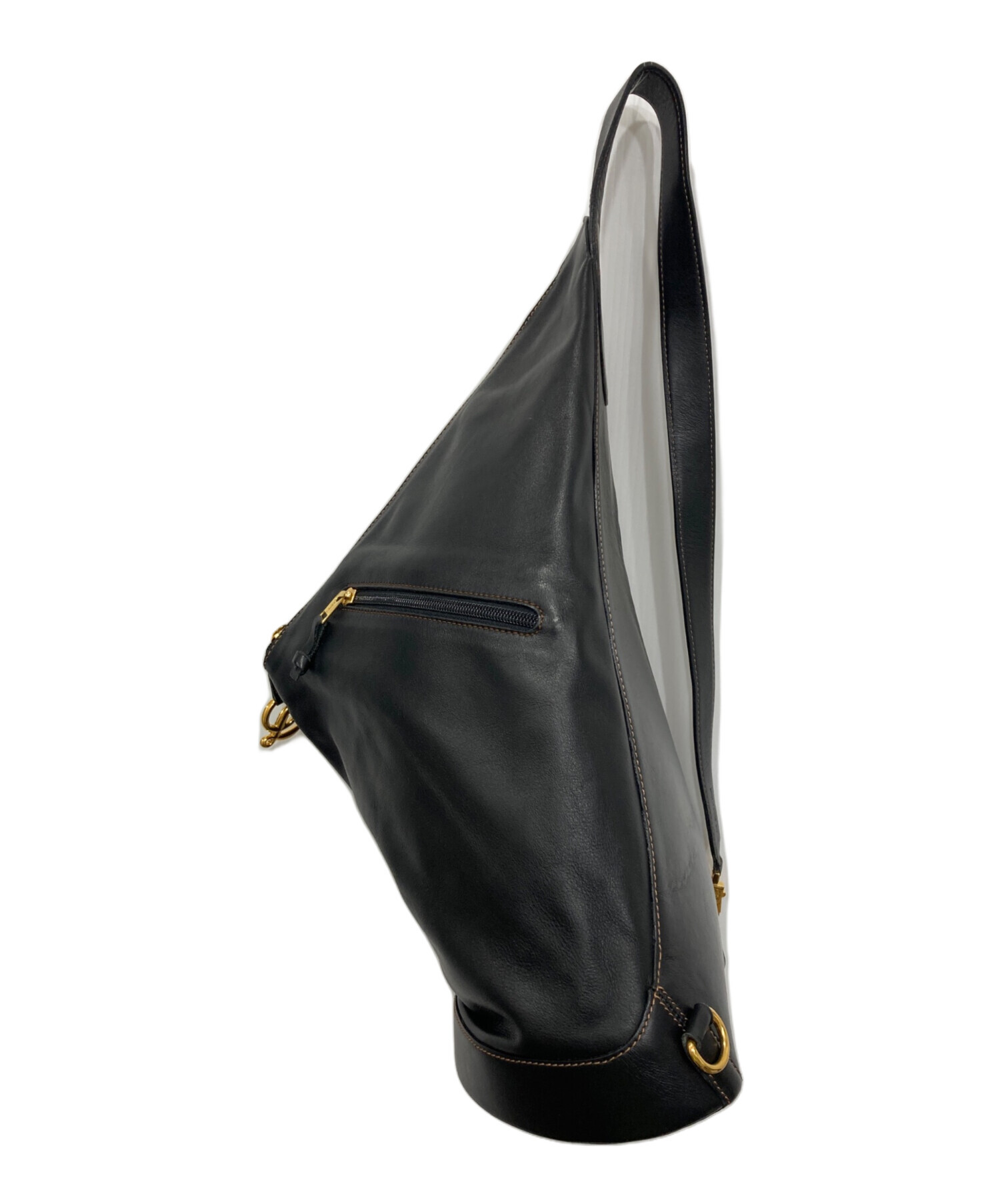 最終価格　ロエベ　ヴィンテージ　アントン　レザー　リュック　黒 ロエベ(LOEWE)ロエベ アントン リュックサック バックパック バッグ