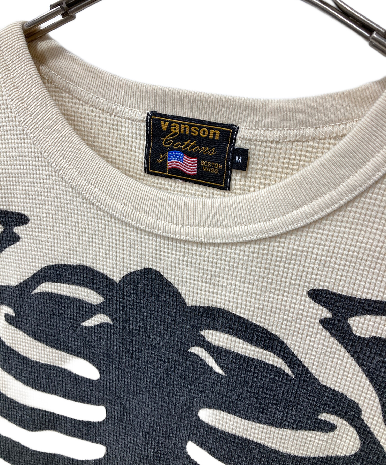 中古・古着通販】VANSON (バンソン) スケルトンボーンプリントTシャツ