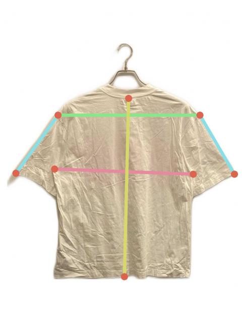 中古・古着通販】MARNI (マルニ) ロゴTシャツ ホワイト×ピンク サイズ