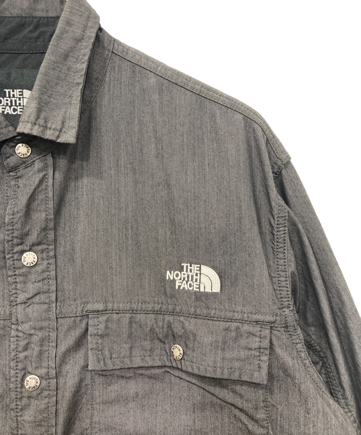 THE　NORTH　FACE ノースフェイス  デニムヌプシシャツ THE NORTH FACE（ザノースフェイス）の「THE NORTH FACE L/S NYLON