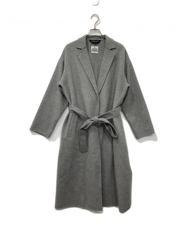 【美品】INDIVI ハミルトンウール　リバーテーラーコート グレー　05 中古・古着通販】INDIVI (インディヴィ) ハミルトンウール リバー