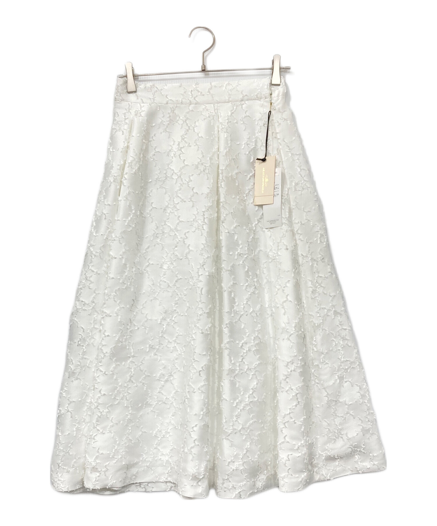 未使用タグ付き　GRACE CONTINENTAL　ジャガード　タックスカート ダマスクジャガードタックスカート / GRACE CONTINENTAL | GRACE