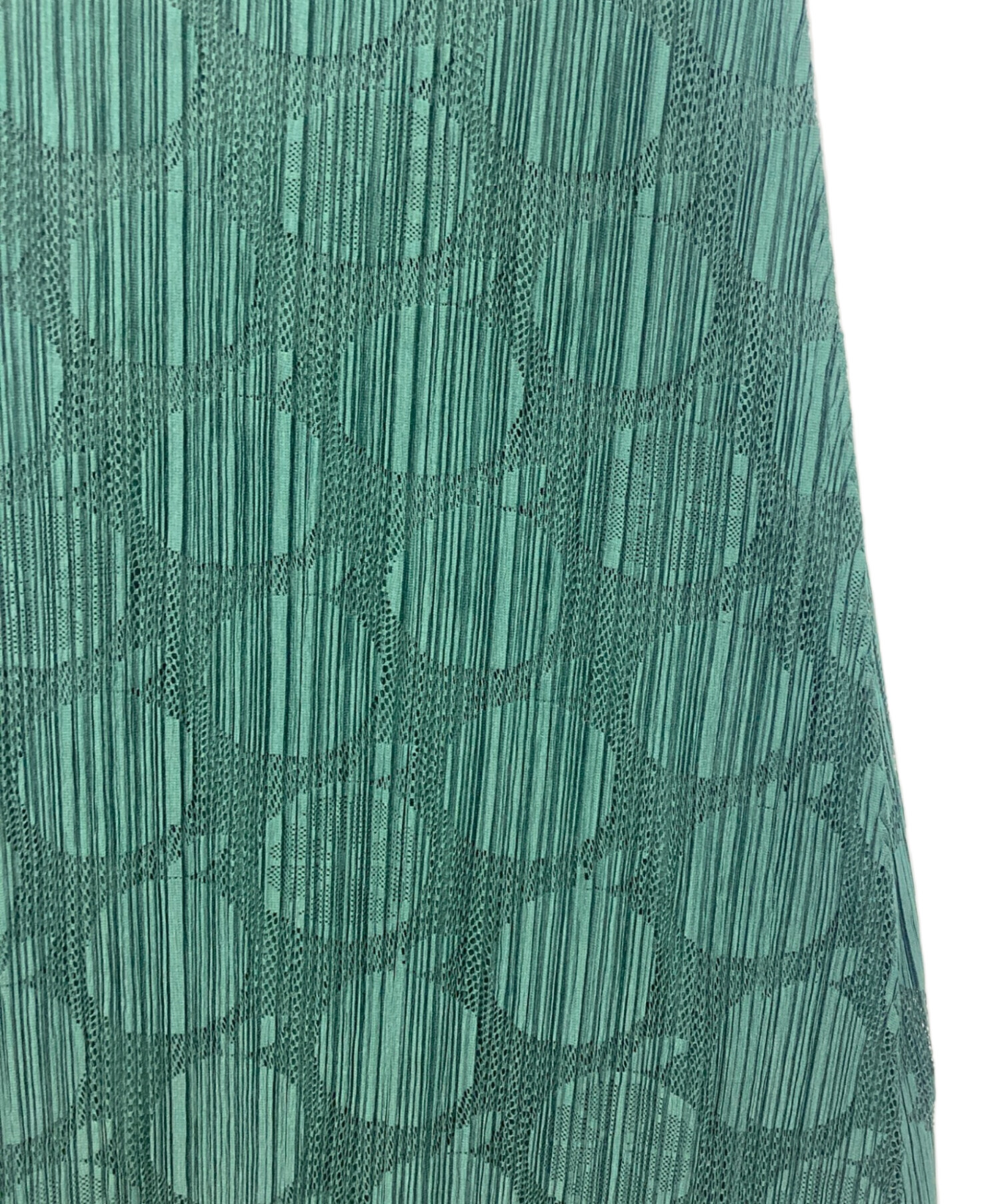 プリーツプリーズ　PLEATS PLEASE　ノースリーブ　ワンピース　フルーツ 中古・古着通販】PLEATS PLEASE (プリーツプリーズ) フルーツ柄 レース