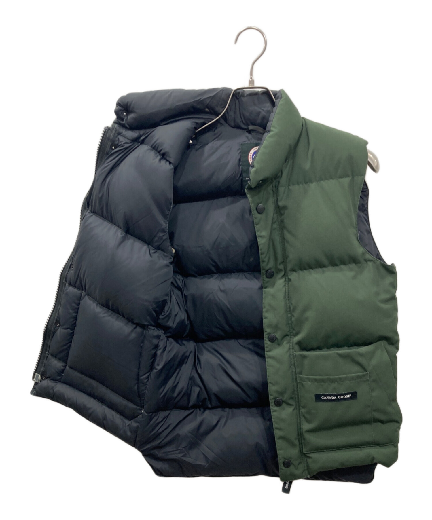 中古・古着通販】CANADA GOOSE (カナダグース) ダウンベスト グリーン