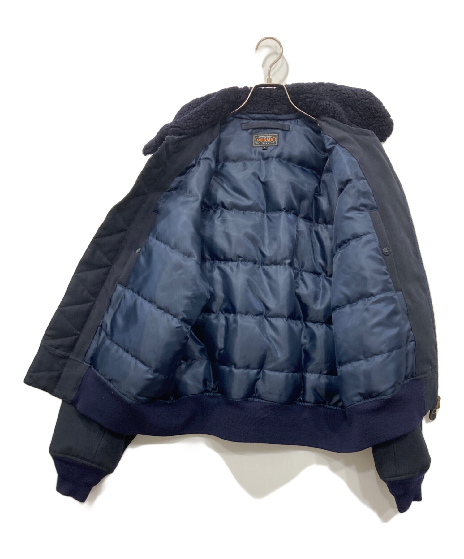 BEAMS PLUS / B-15 ダウン ジャケット NAVY Lサイズ 中古・古着通販】BEAMS PLUS (ビームスプラス) B-15 ダウン ジャケット