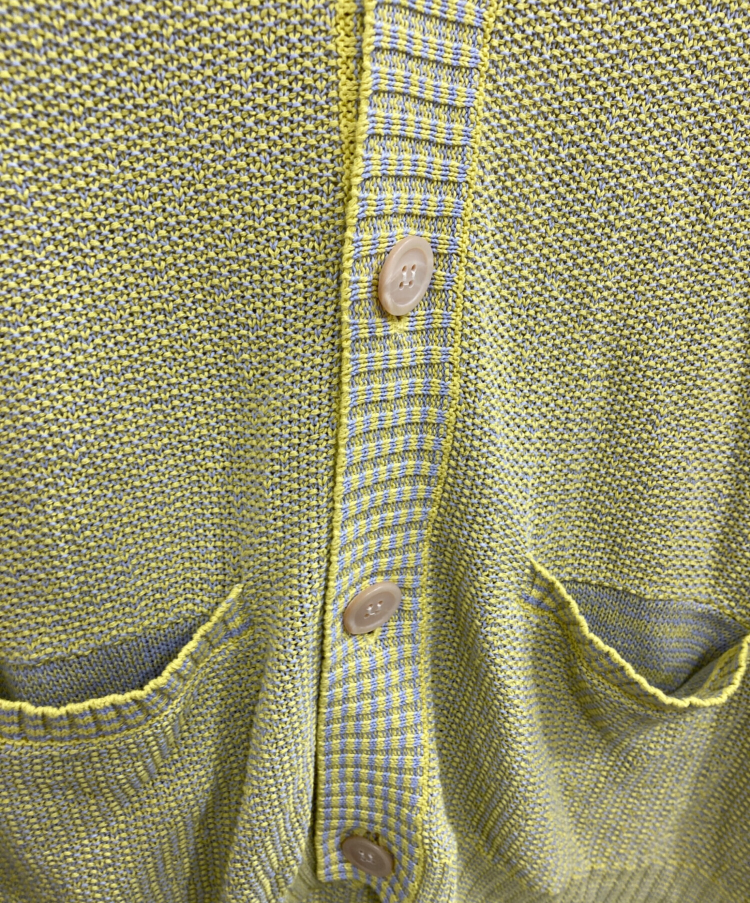 中古・古着通販】saby (サバイ) PAPER KNIT CARDIGAN イエロー サイズ 