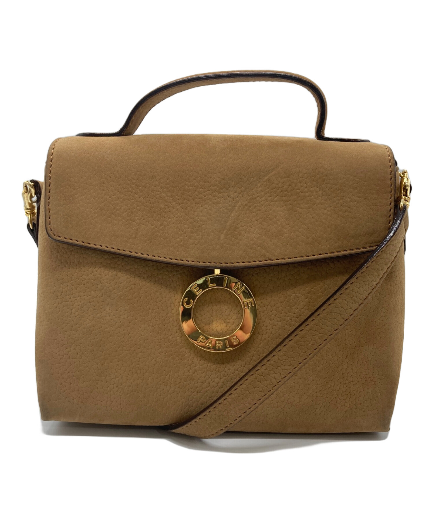CELINE セリーヌ ショルダーバッグ  ベージュ 【古着】【中古】【送料無料】 中古・古着通販】CELINE (セリーヌ) ショルダーバッグ ベージュ