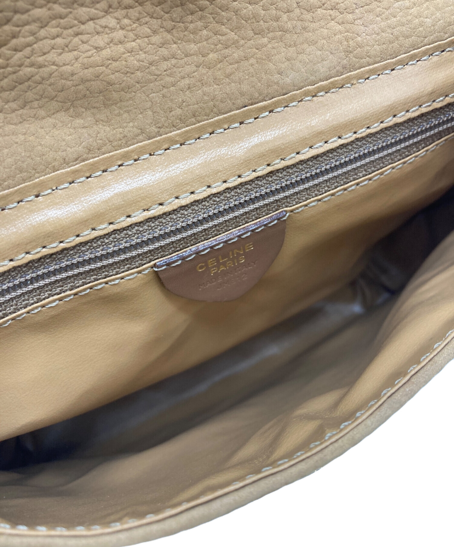 CELINE セリーヌ ショルダーバッグ  ベージュ 【古着】【中古】【送料無料】 中古・古着通販】CELINE (セリーヌ) ショルダーバッグ ベージュ