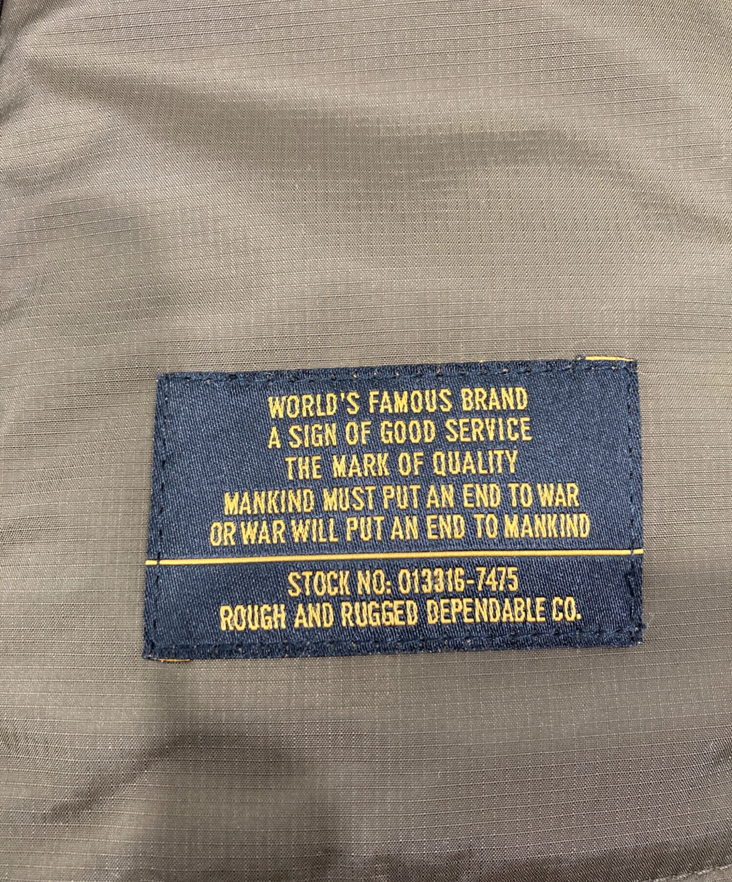 中古・古着通販】ROUGH AND RUGGED (ラフアンドラゲッド) ミリタリー 