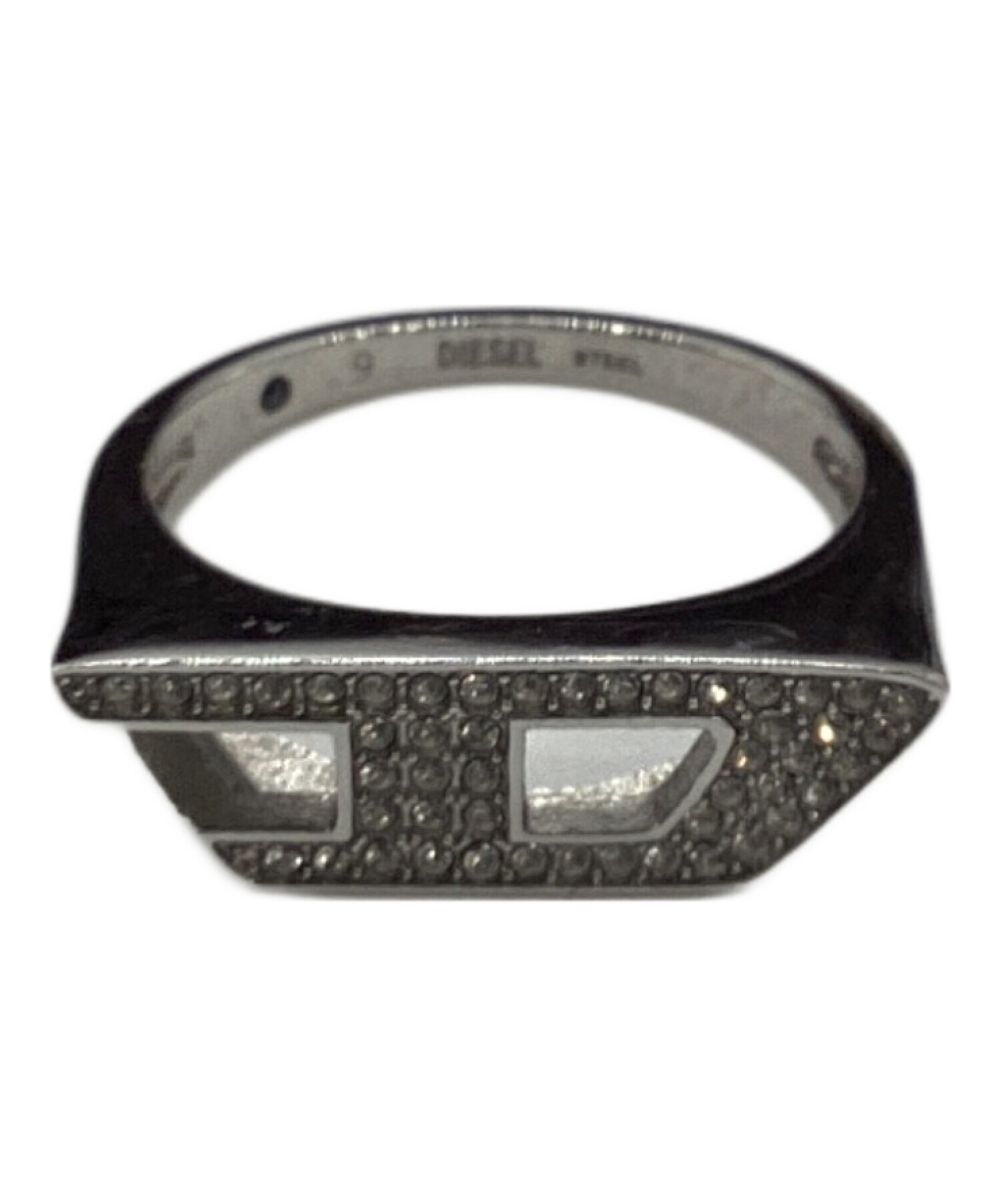 中古・古着通販】DIESEL (ディーゼル) Dロゴリング シルバー サイズ:9 