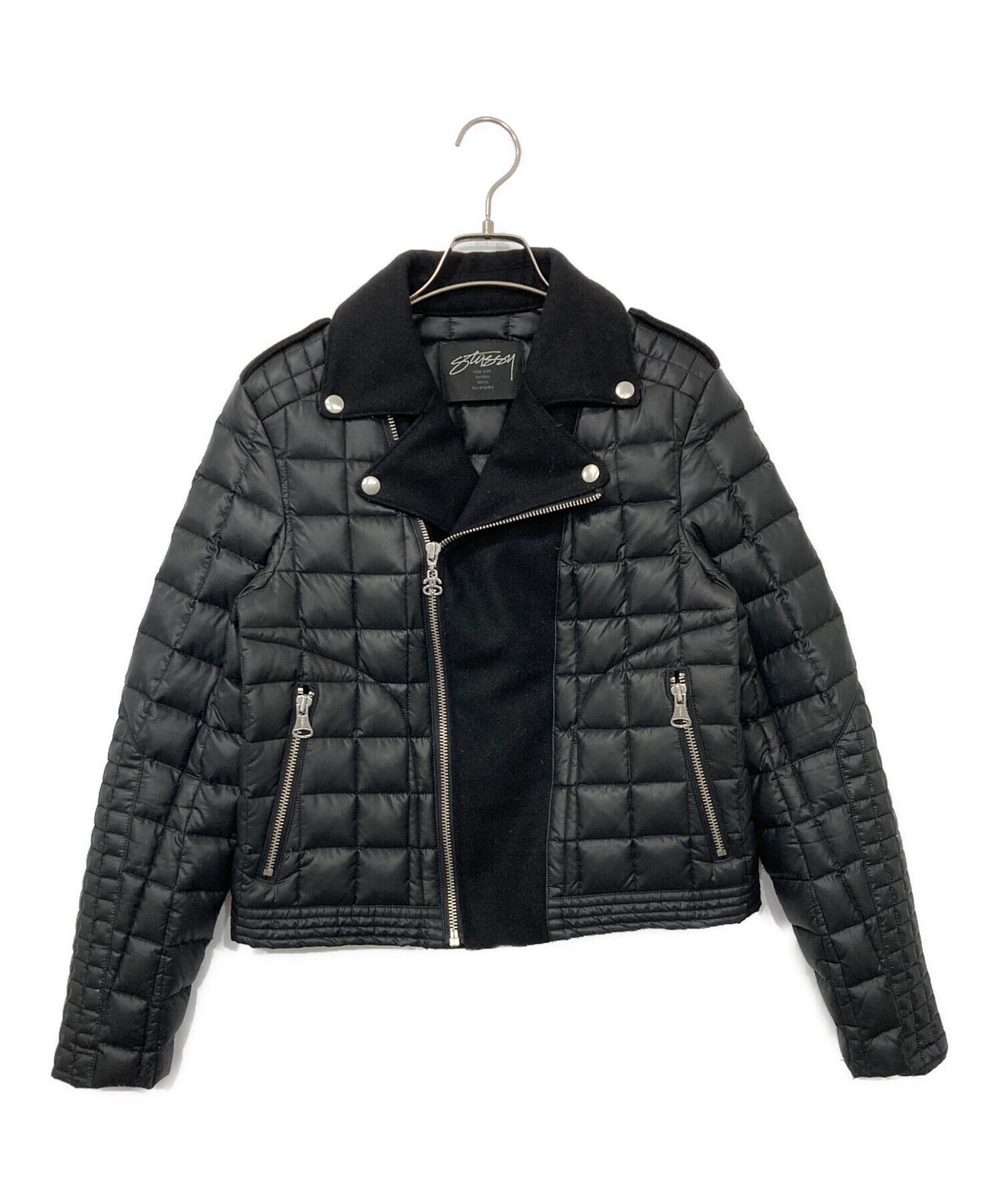 中古・古着通販】stussy (ステューシー) 切替ライダースダウン 