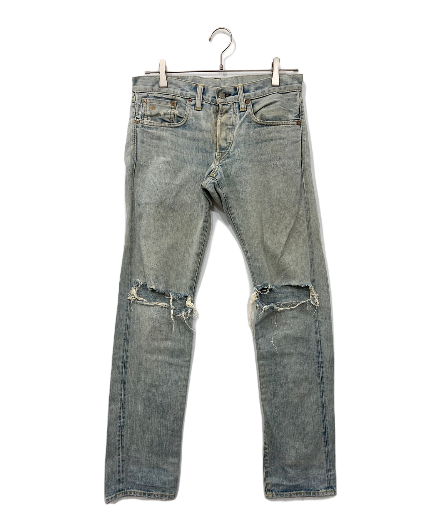 中古・古着通販】RRL (ダブルアールエル) ダメージ加工デニムパンツ 