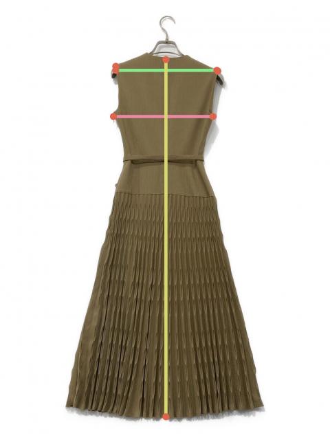 L’AUBE BLANC Shell Pleats Dress Beige M 中古・古着通販】L'AUBE BLANC (ローブ ブラン) Shell Pleats Dress