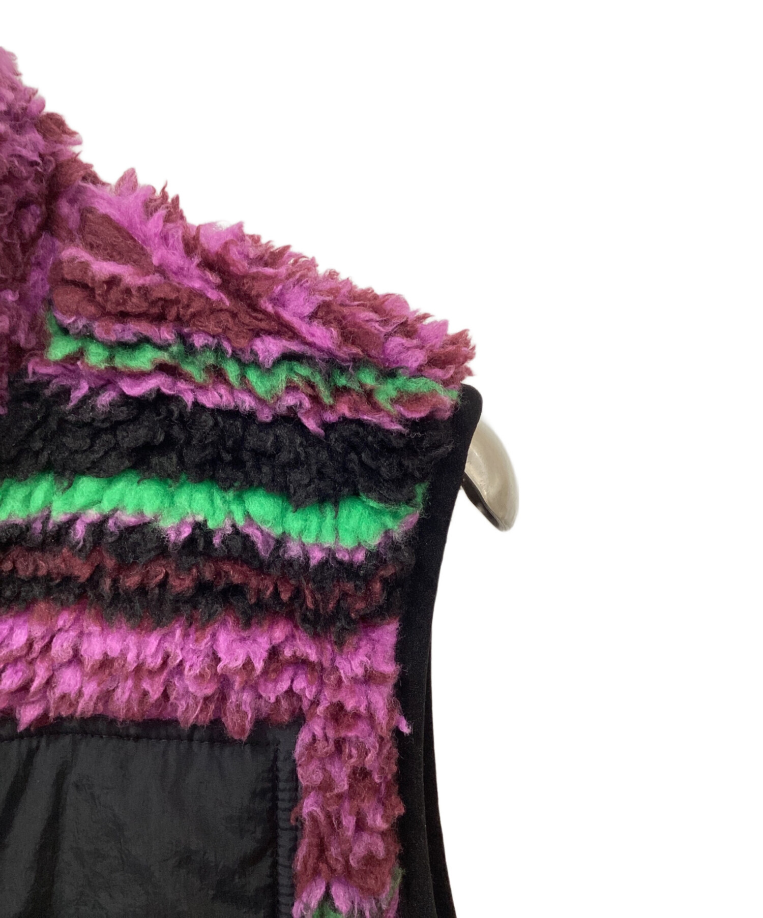 中古・古着通販】stussy (ステューシー) STRIPED SHERPA VEST
