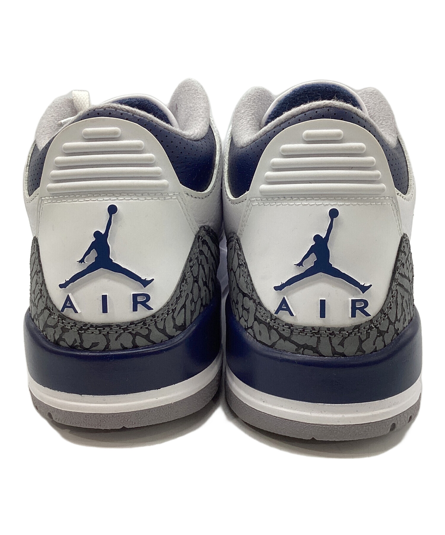 中古・古着通販】NIKE AIR JORDAN 3 RETRO WHITE/MIDNIGHT NAVY/エア 