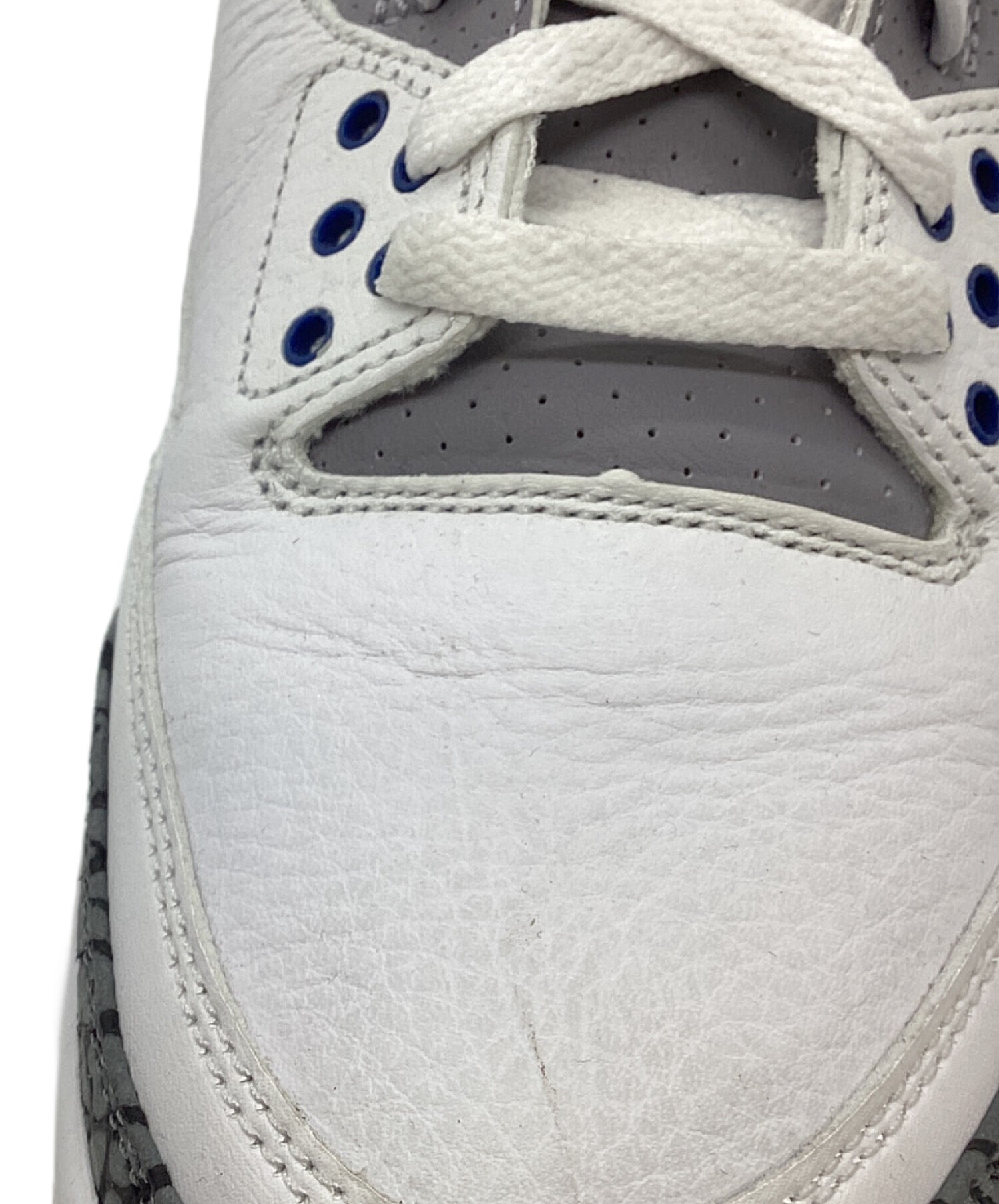 中古・古着通販】NIKE AIR JORDAN 3 RETRO WHITE/MIDNIGHT NAVY/エア 