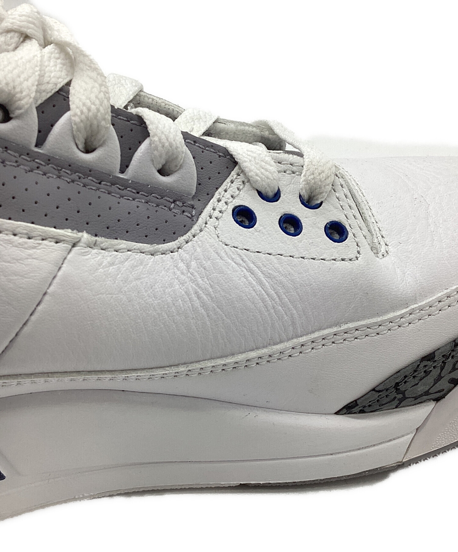 中古・古着通販】NIKE AIR JORDAN 3 RETRO WHITE/MIDNIGHT NAVY/エア 