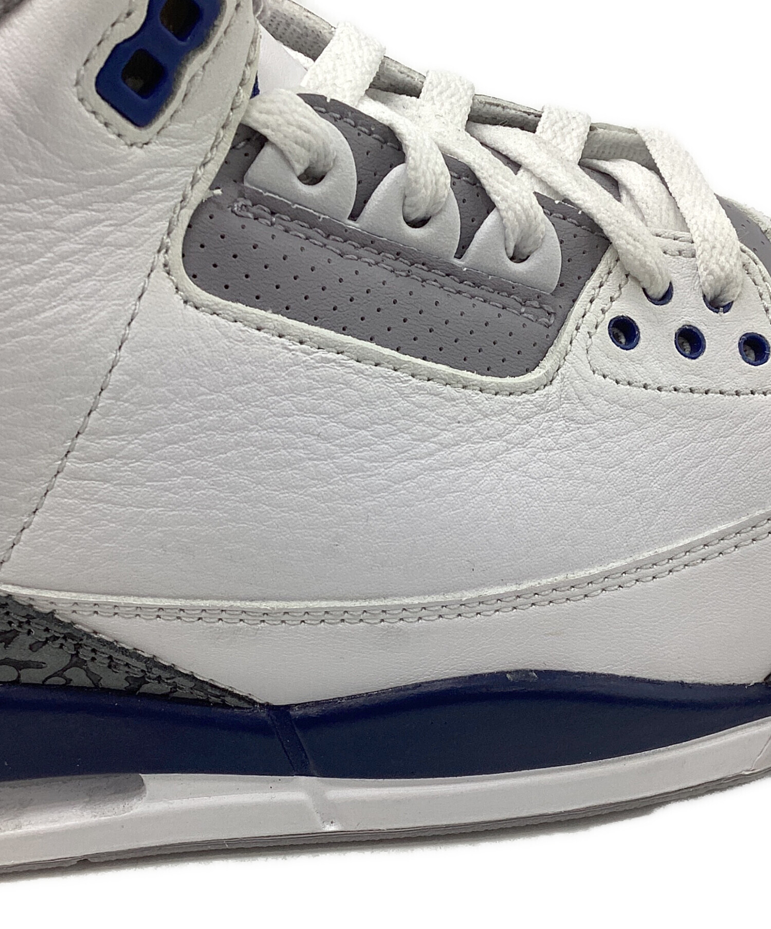 中古・古着通販】NIKE AIR JORDAN 3 RETRO WHITE/MIDNIGHT NAVY/エア 